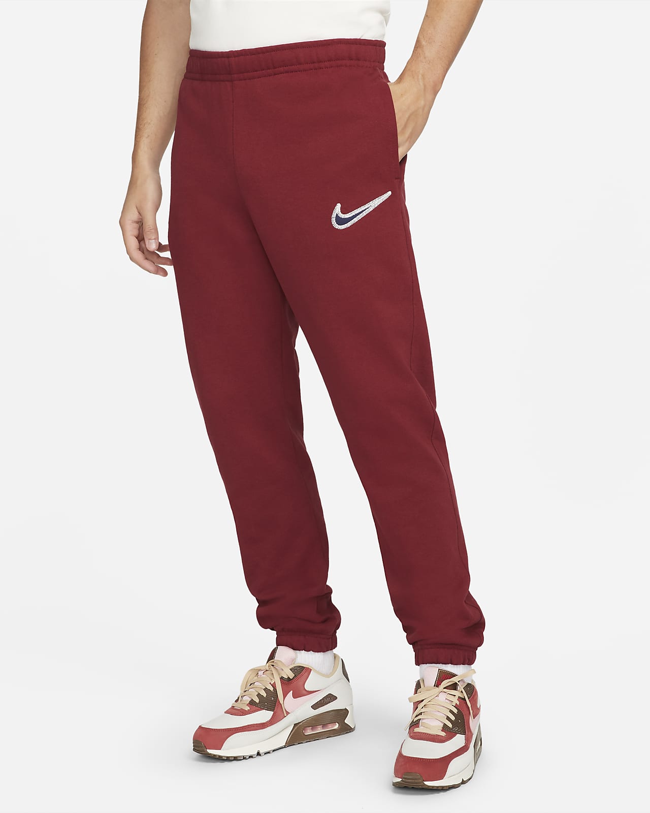 Pantalon en tissu Fleece Nike Sportswear Swoosh pour Homme