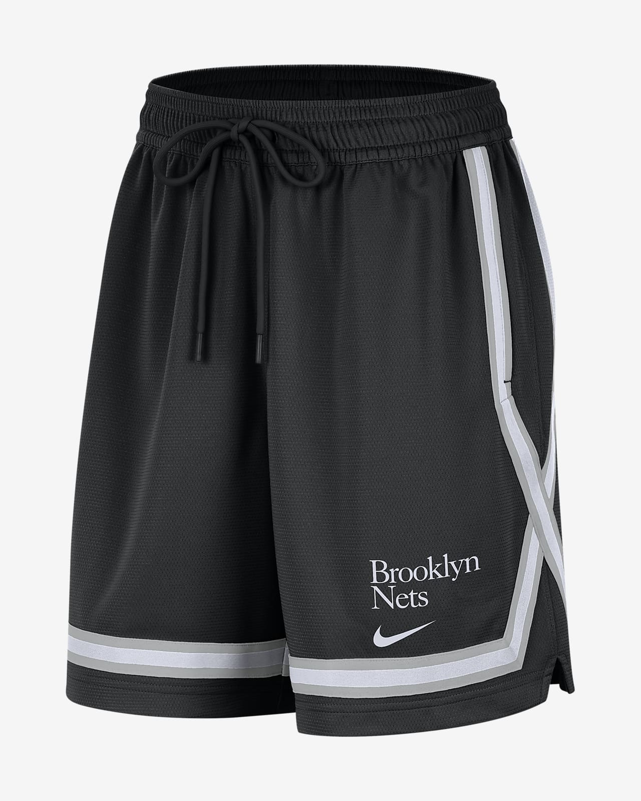 Nike Dri-FIT NBA-basketshorts Brooklyn Nets Fly Crossover med tryck för kvinnor