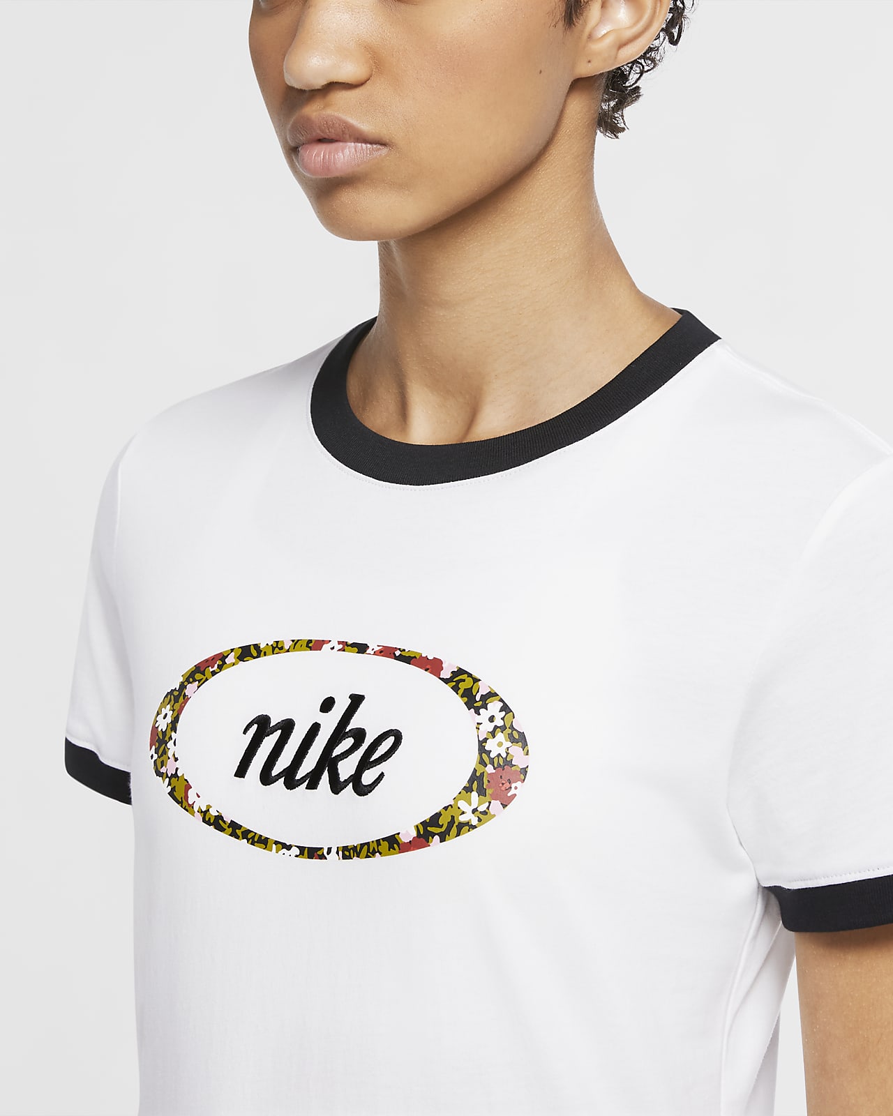 t shirt blanc nike femme