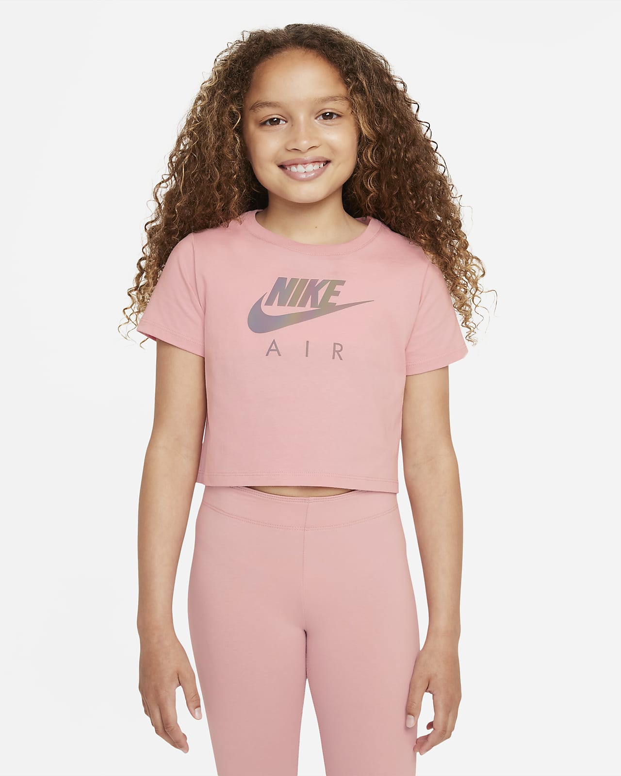 Укороченная футболка для девочек школьного возраста Nike Sportswear