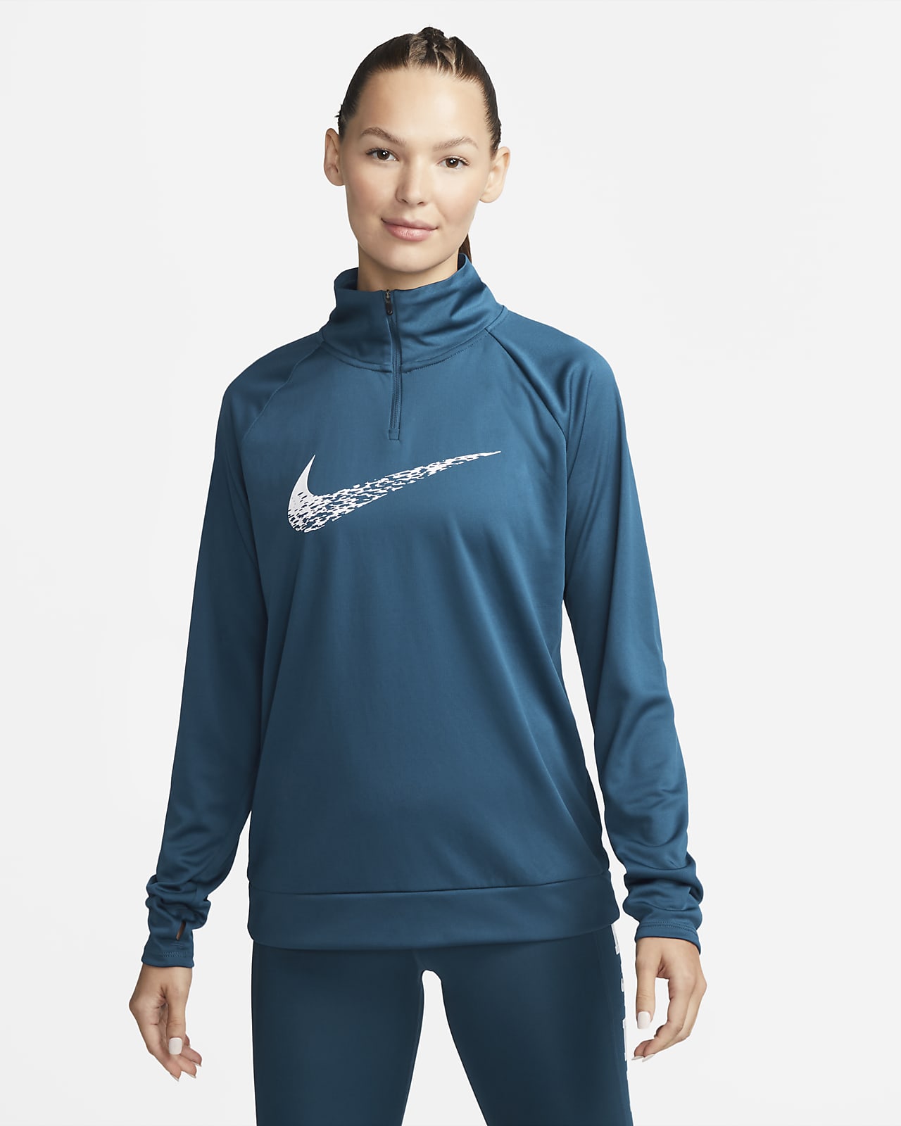 Nike Dri-FIT Swoosh Run-løbemellemlag til kvinder
