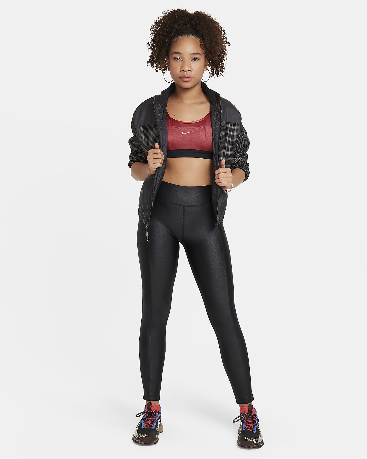 Nike Dri-FIT One Leggings mit Taschen für ältere Kinder (Mädchen). Nike LU