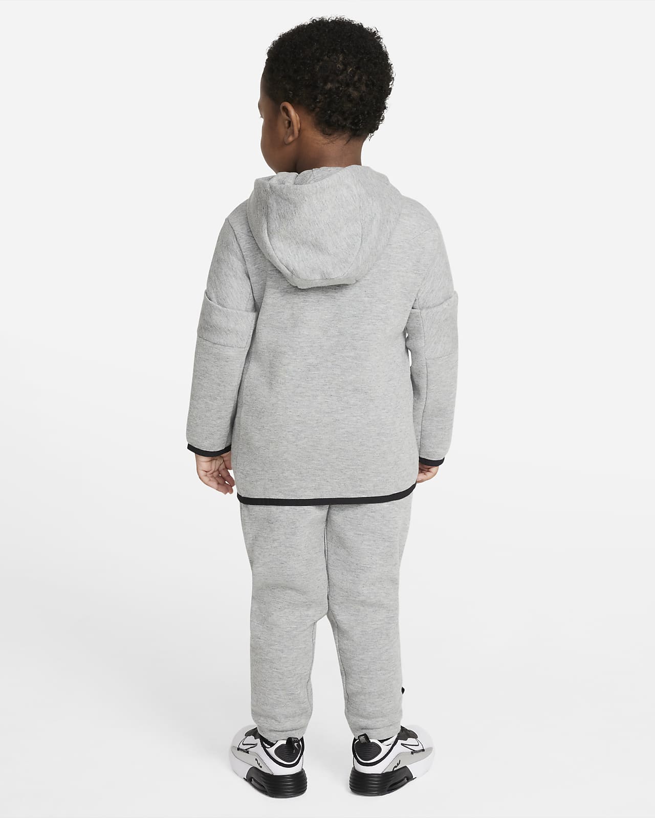 Nike Sportswear Tech Fleece Toddler Hoodie and Trousers Set - Grey