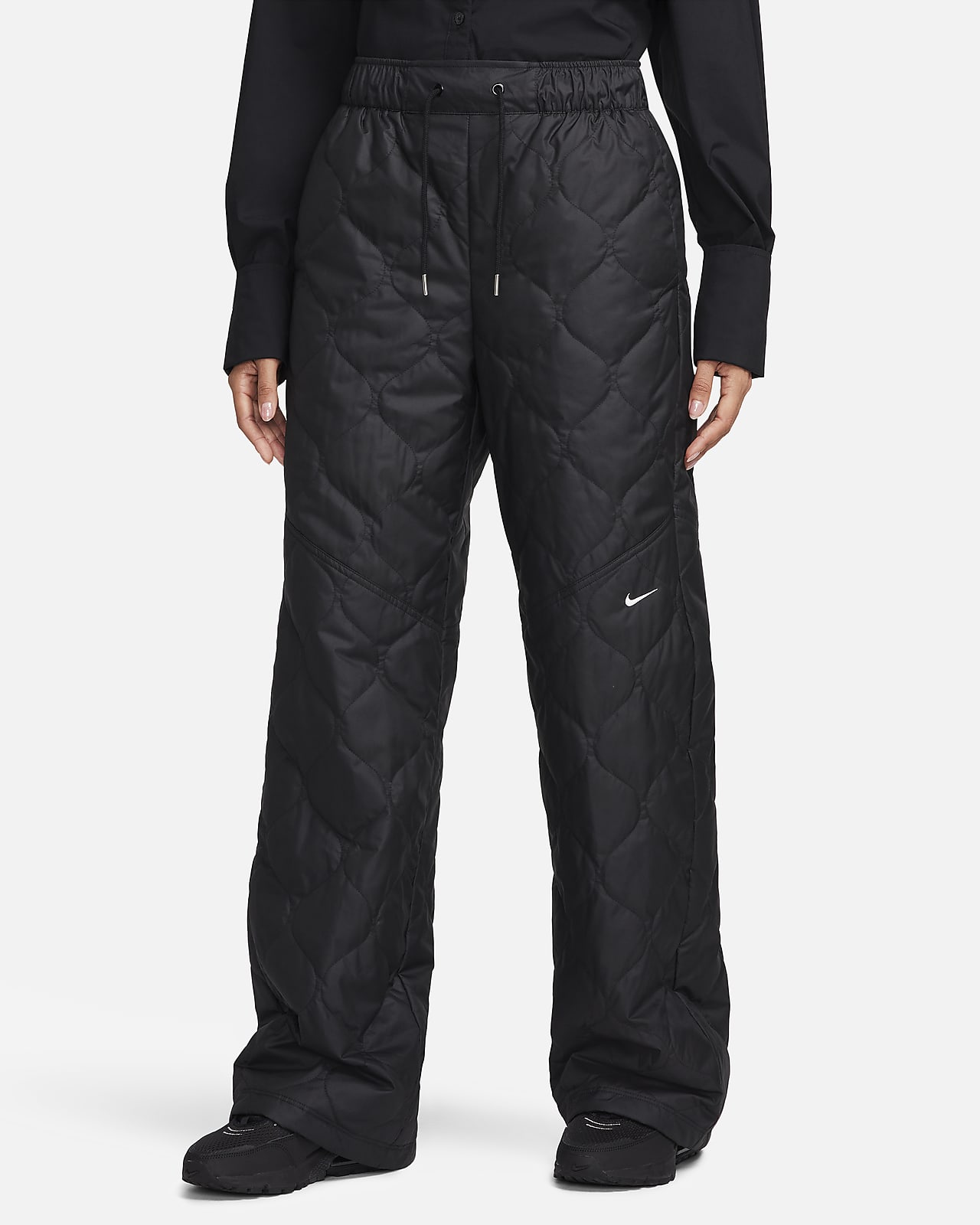 Nike Sportswear Essential Women's High-Waisted Open-Hem Quilted