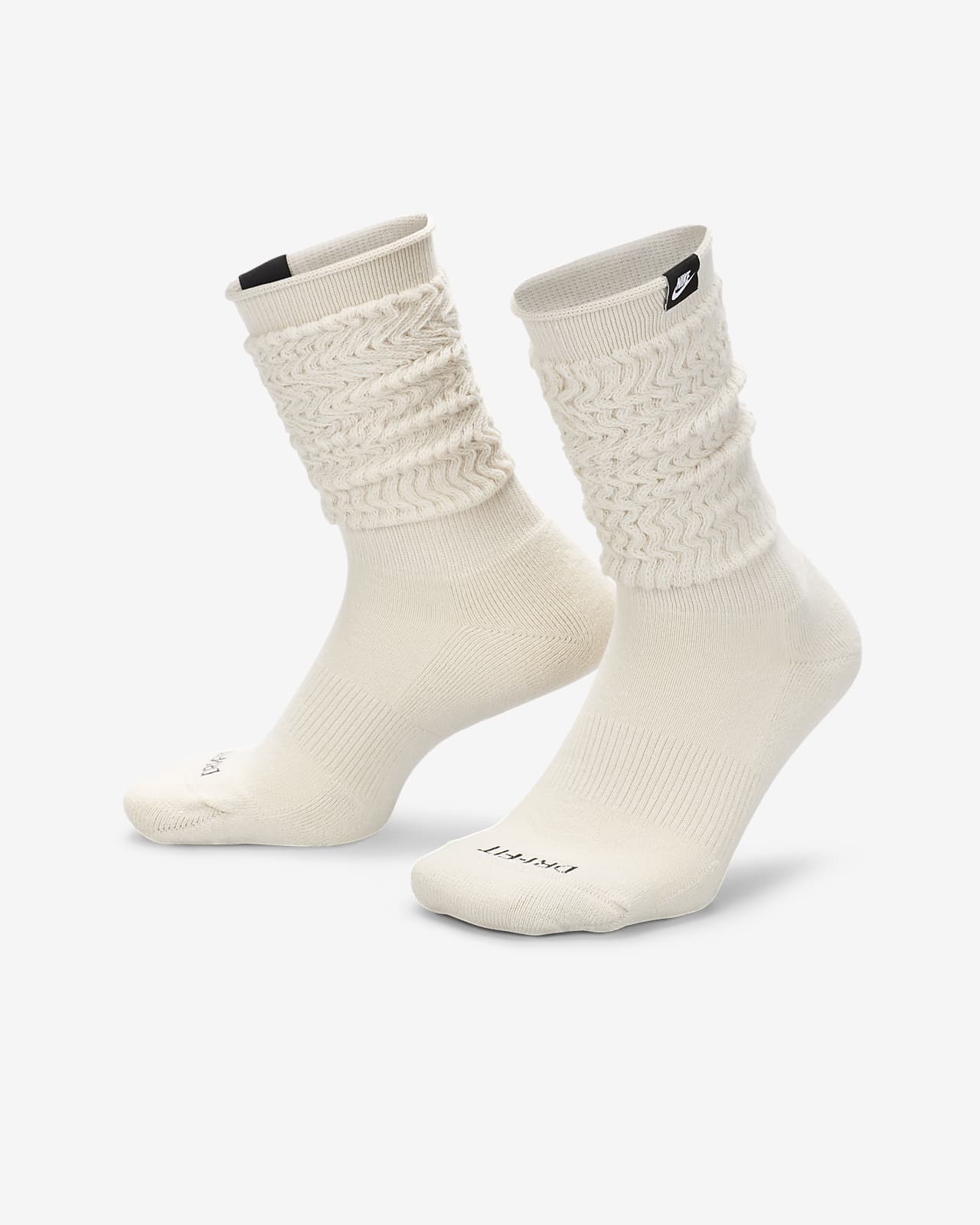 ULTIMATE cotton slouch socks 10-13 larger size - white