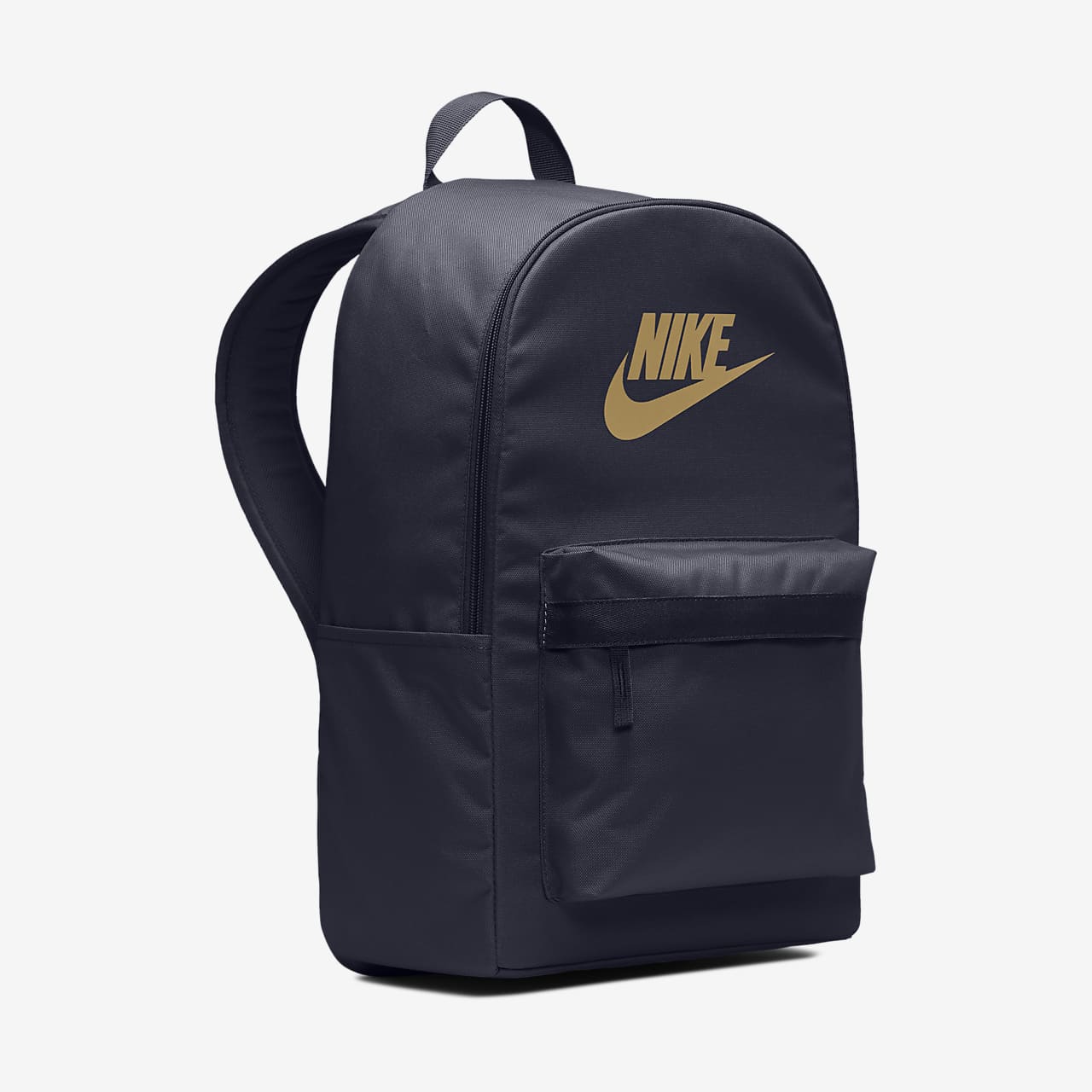 nike grey heritage metallic logo backpack