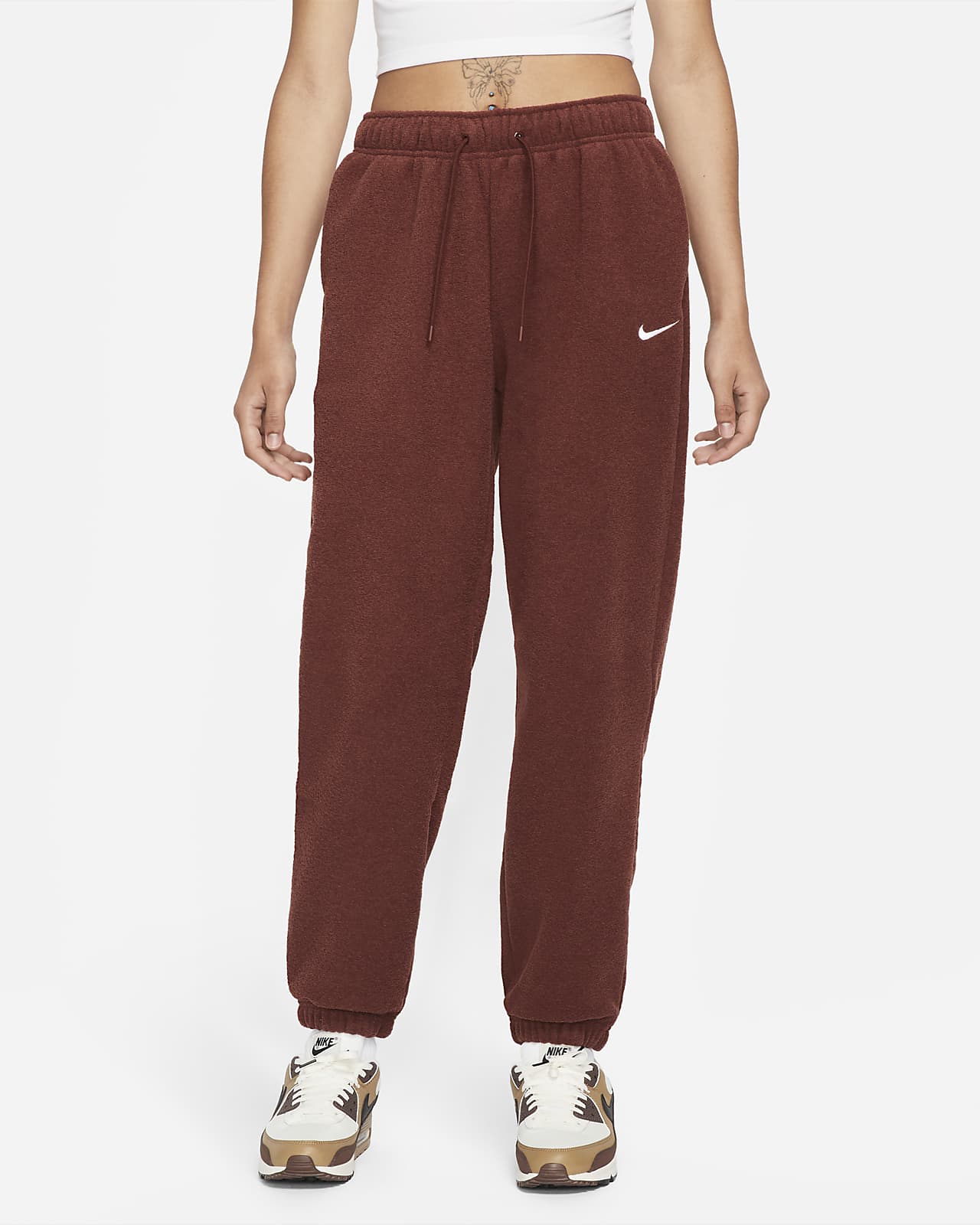 Pantaloni jogger morbidi a vita alta Nike Sportswear Essentials - Donna.  Nike IT
