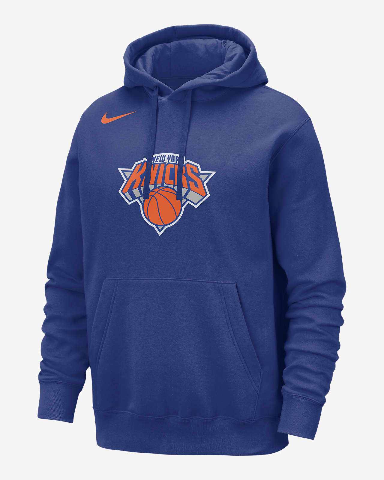 Nike Men's New York Knicks Blue Logo Hoodie, XL