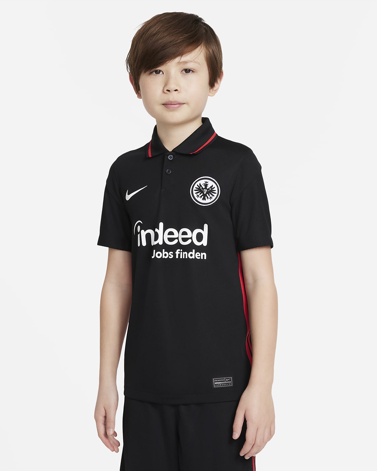 Eintracht Frankfurt 2021/22 Stadium Home Older Kids' Football Shirt