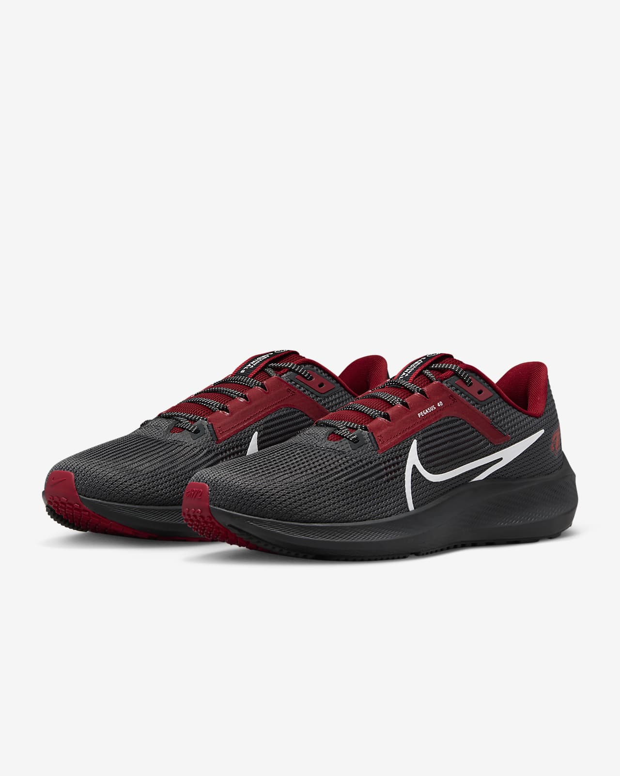 Nike Men's Pegasus 40 (NFL Arizona Cardinals) Road Running Shoes Grey