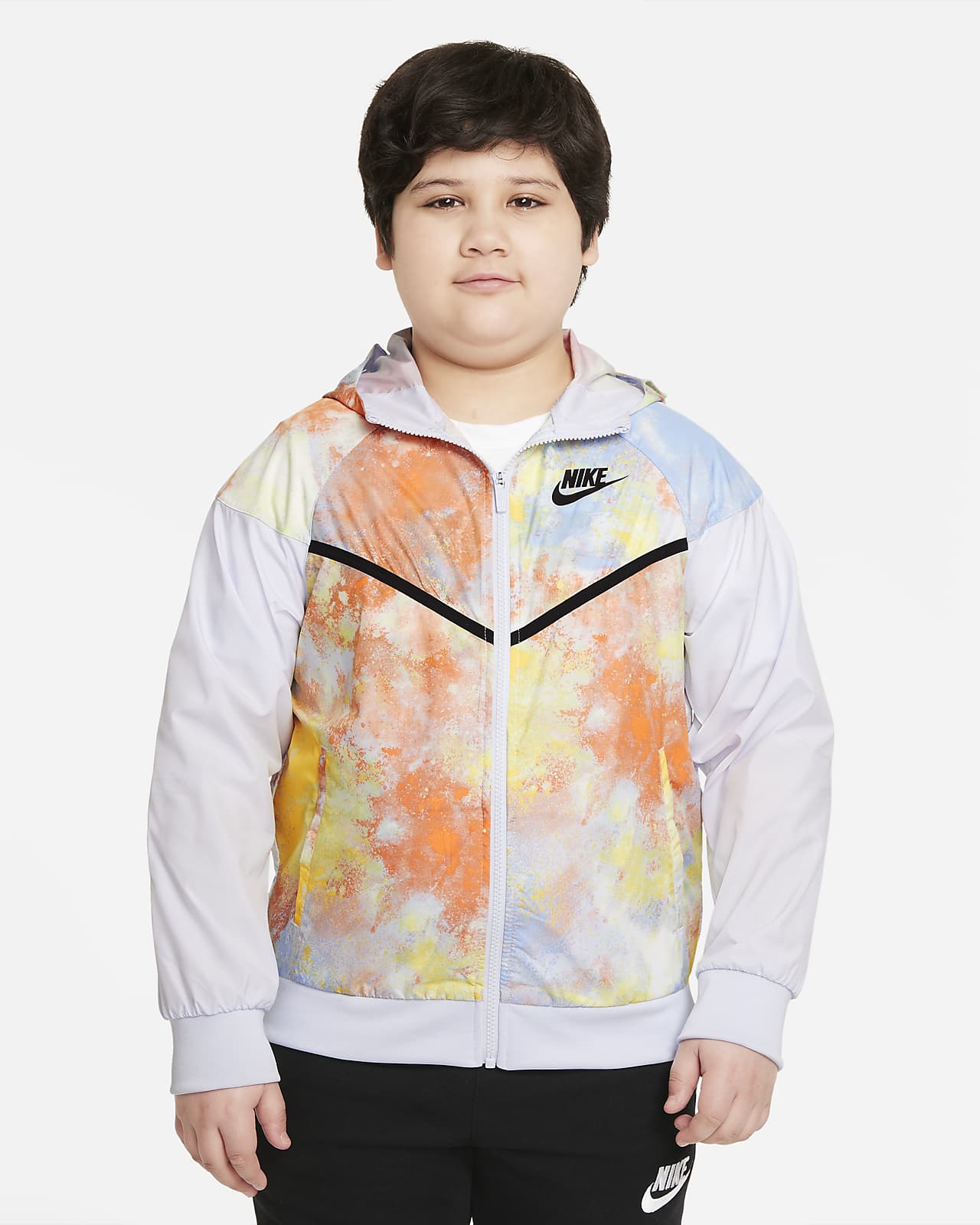 Sportswear Windrunner Kids' (Boys') Tie-Dye Jacket (Extended Size). Nike.com