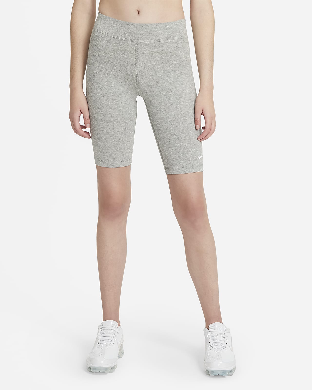 white nike biker shorts women's