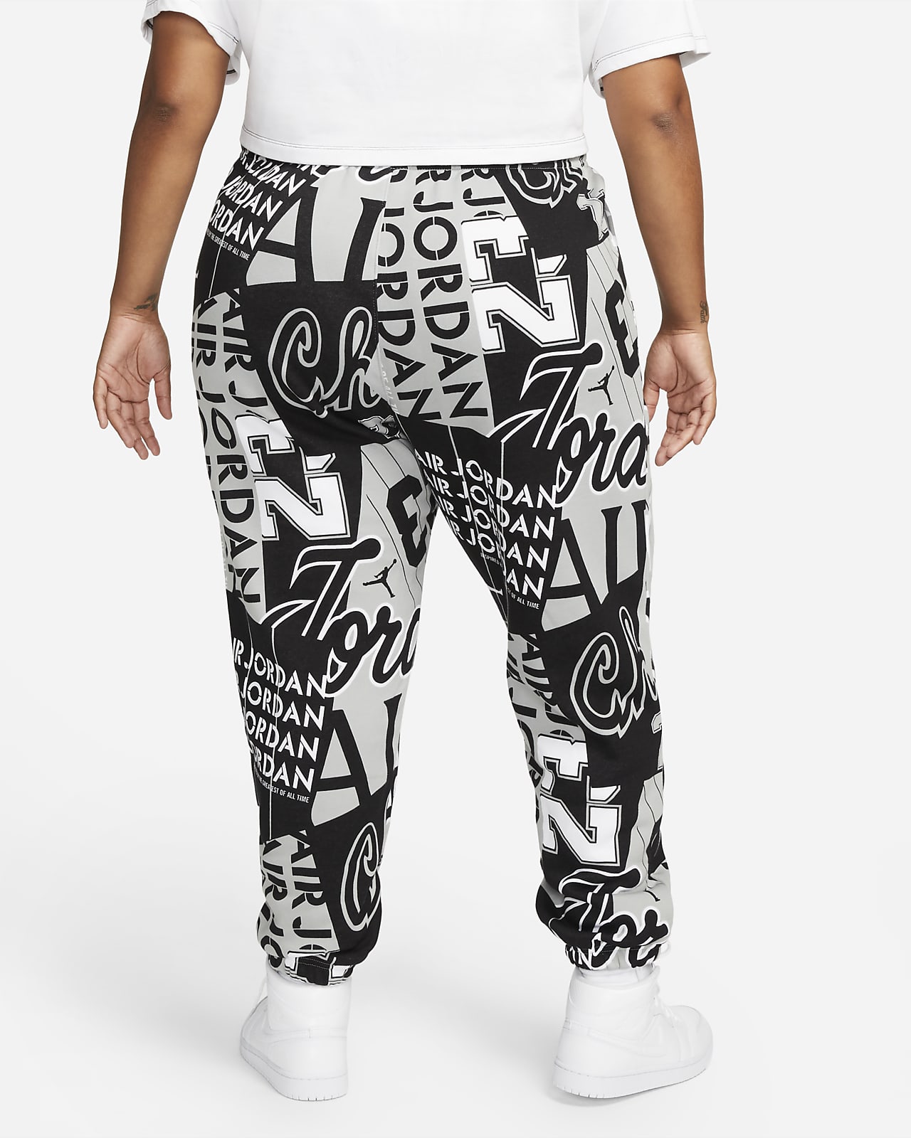 Pantalones de tejido Fleece con estampado por toda la prenda para mujer  (talla extendida) Jordan. Nike.com