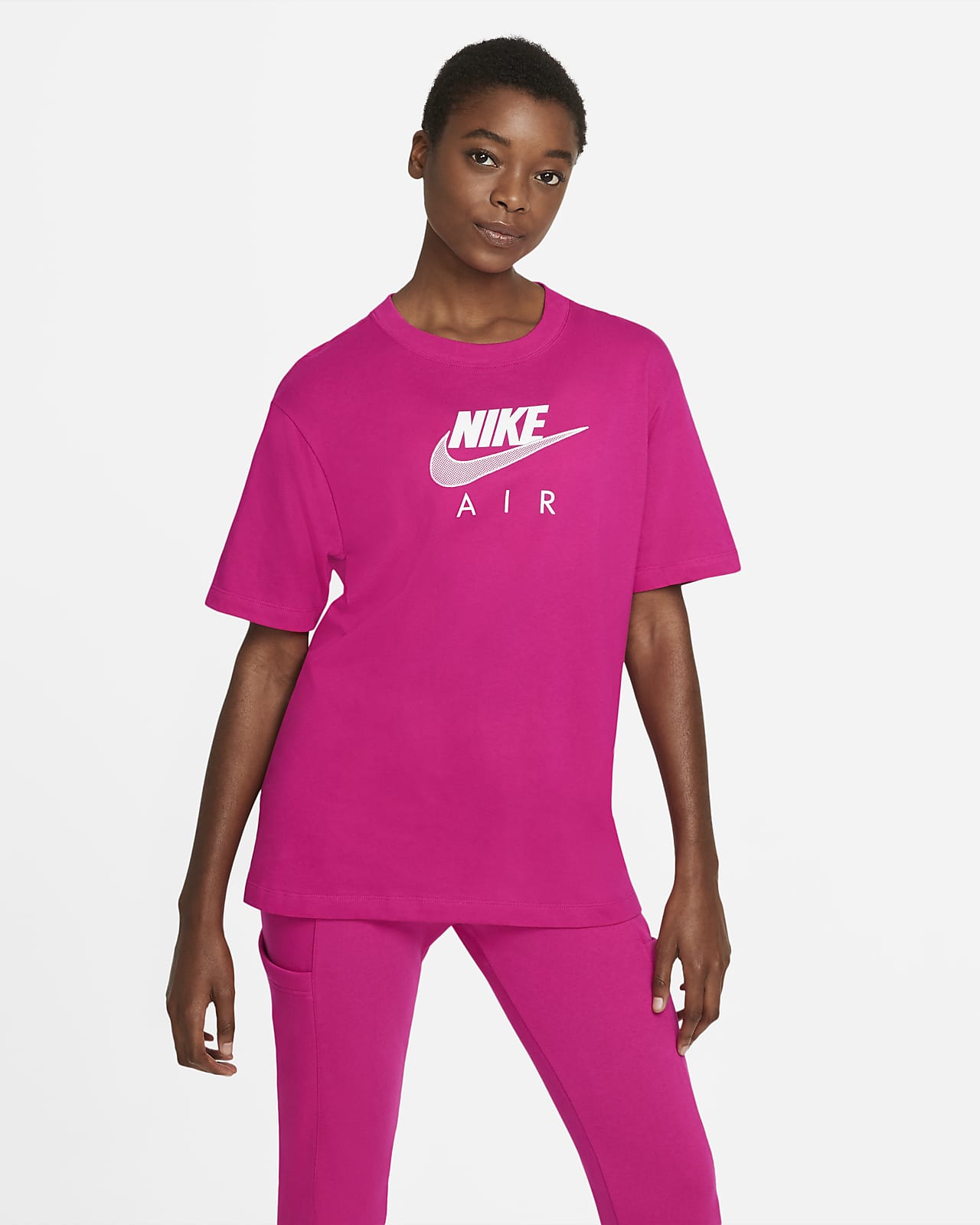 nike boyfriend t shirt pink