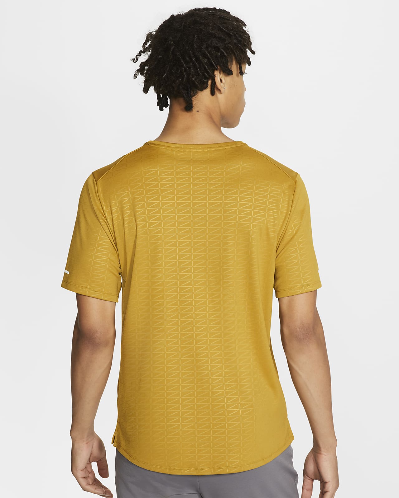 nike miler orange t shirt