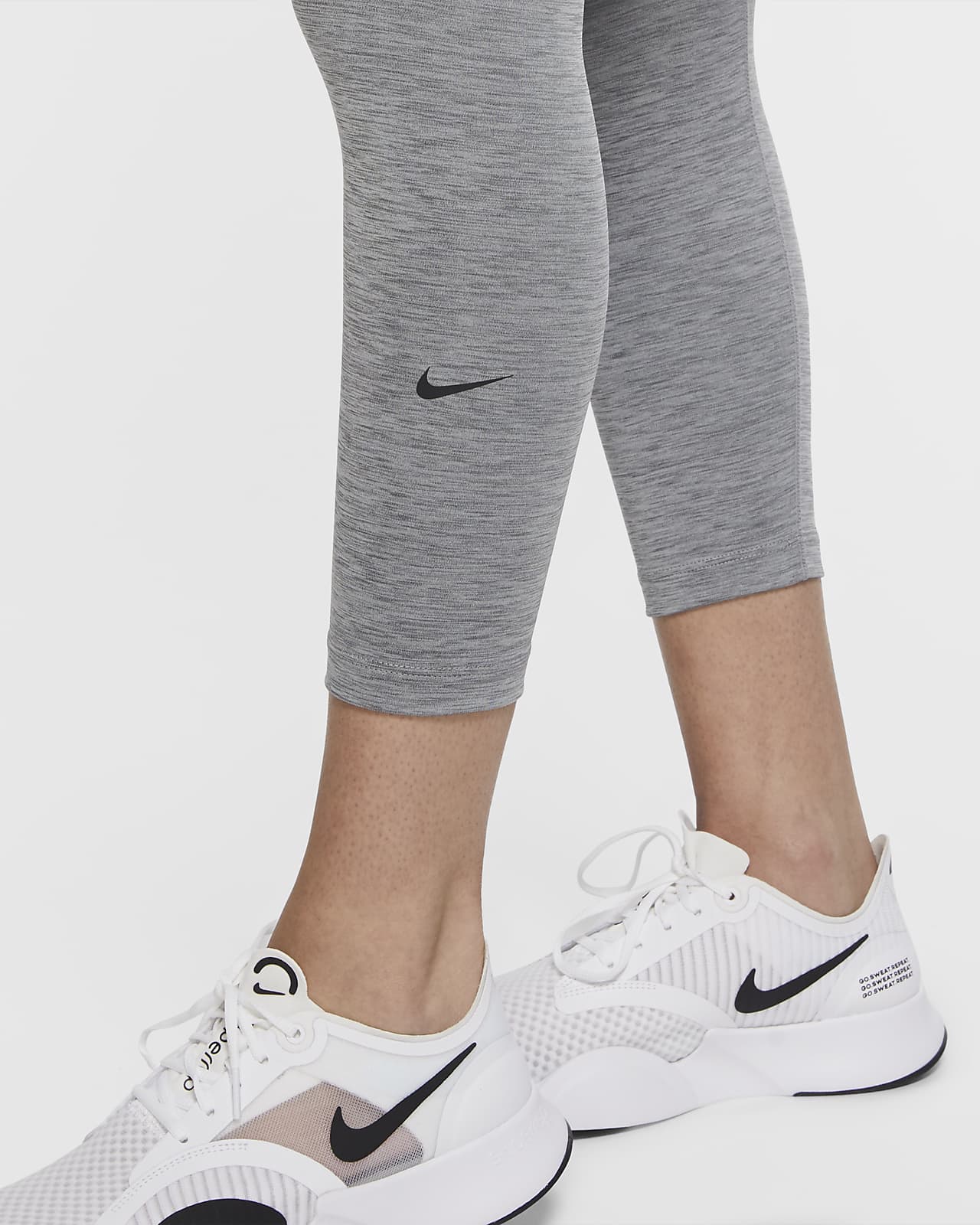 nike one mid rise crop