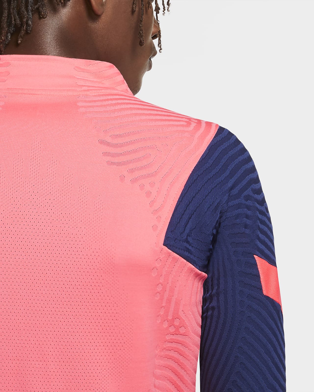 pink nike drill top