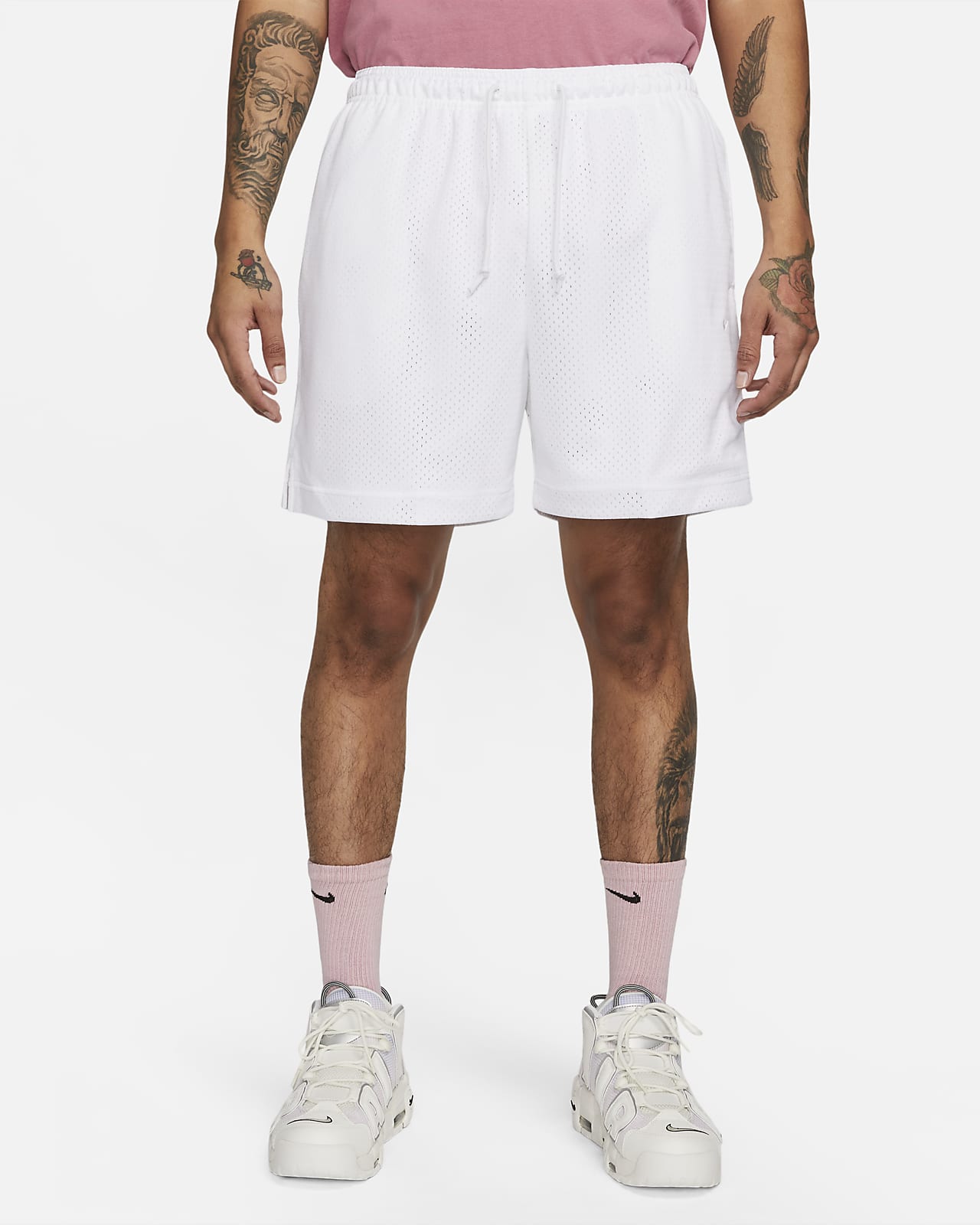 Nike Men's Basketball Shorts in White, Size: Medium | CD7101-100