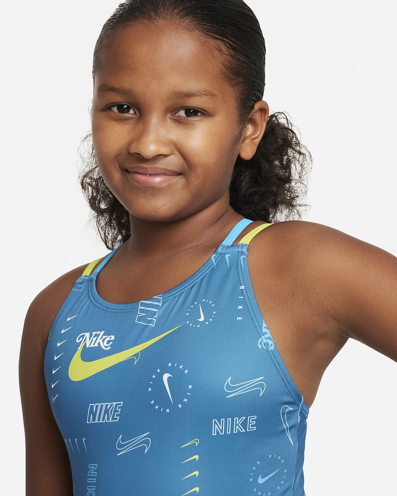 Nike Big Kids' (Girls') Spiderback 1-Piece Swimsuit. Nike.com