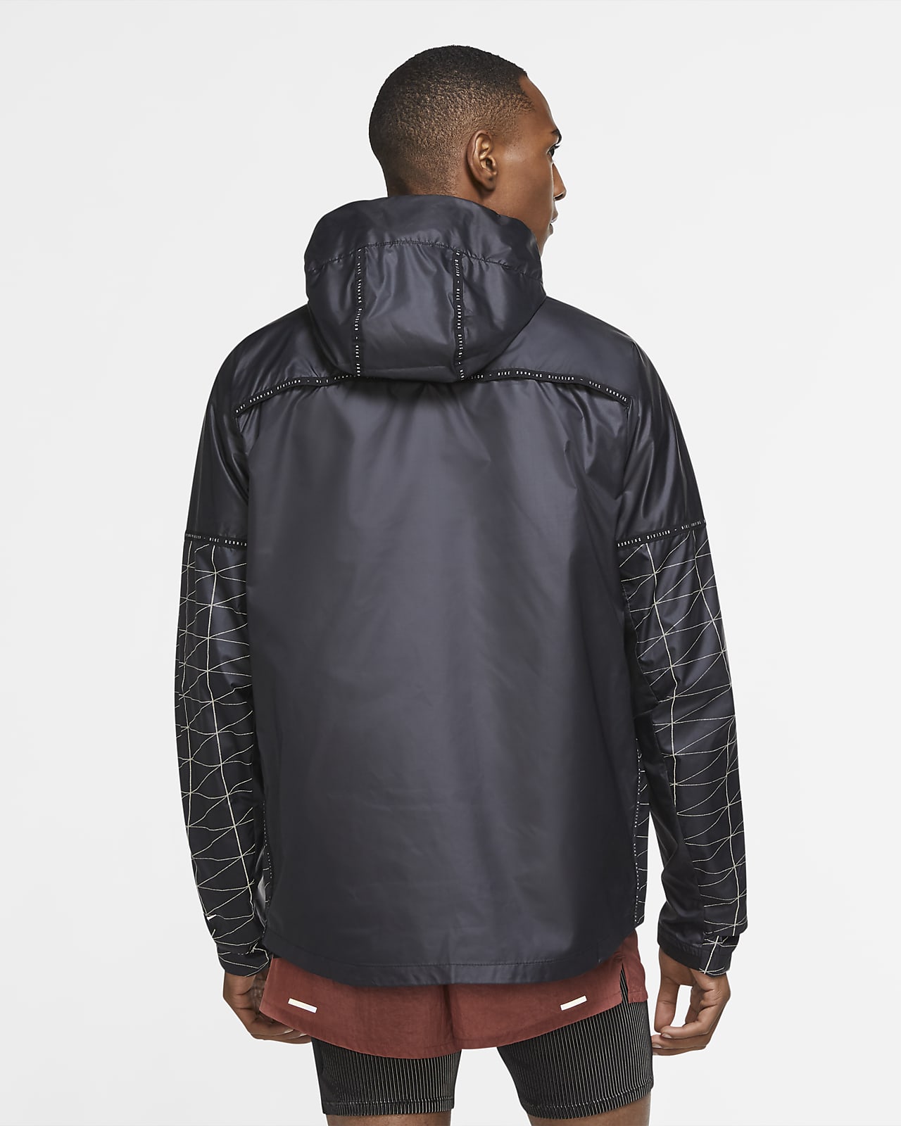 Nike Element Run Division Half Zip Men's Running Top - Black/Ref Silver | The Running Outlet