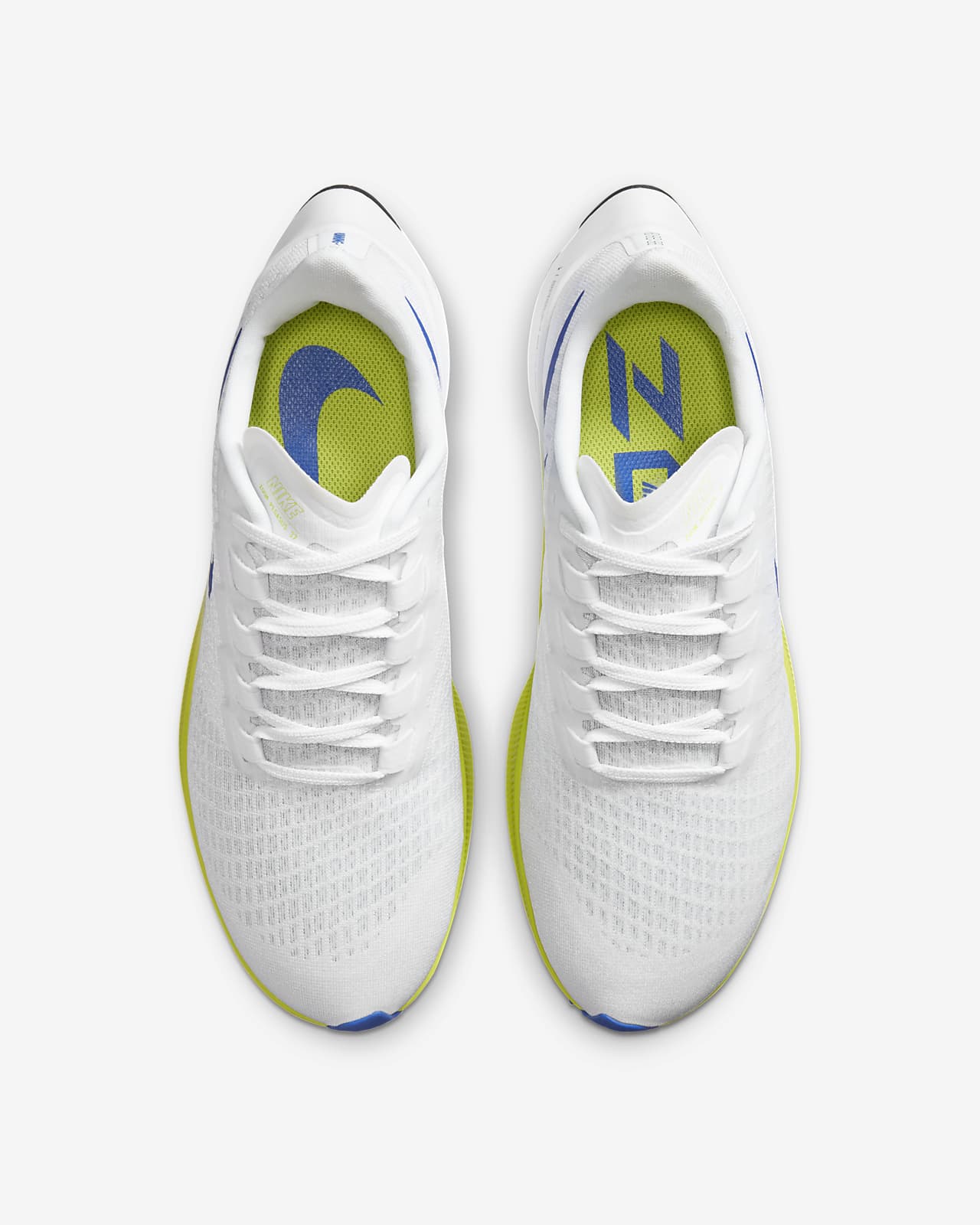 nike air white running shoes