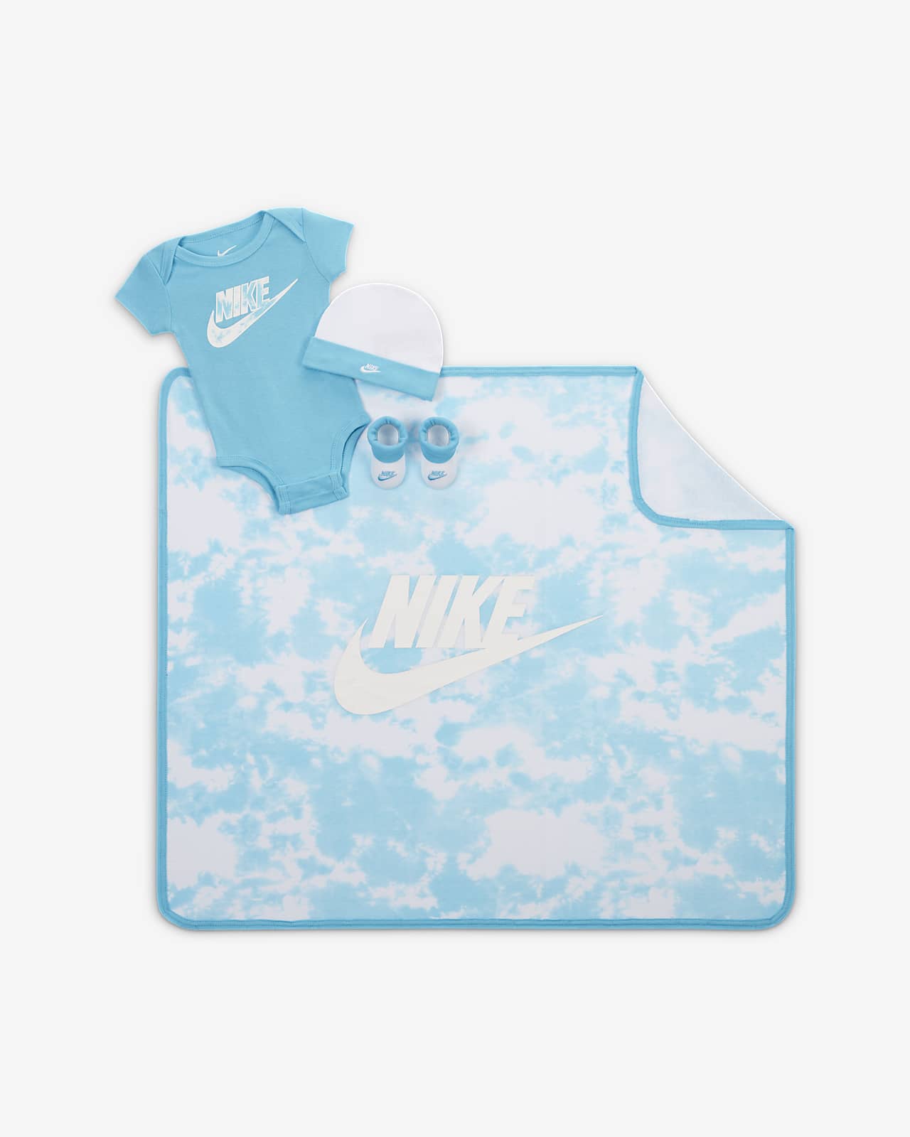 Nike Wash Pack 4-Piece Blanket Box Set Baby Blanket Set