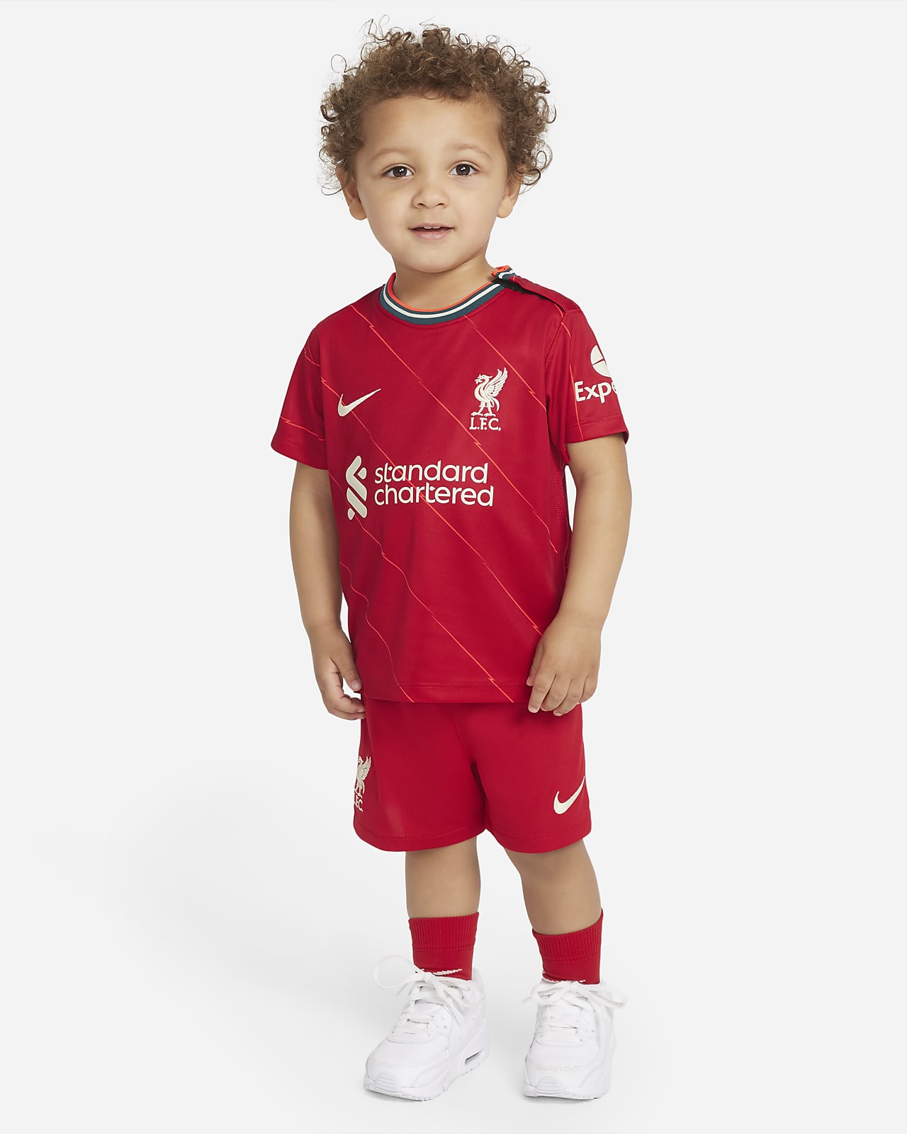 Liverpool F.C. 2021/22 Home Baby \u0026 Toddler Football Kit. Nike LU