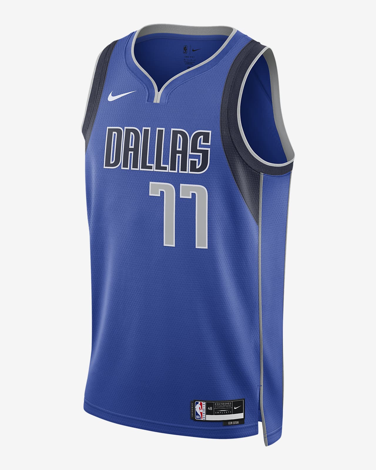 Dallas Mavericks Icon Edition 2022/23 Nike Dri-FIT NBA Swingman-drakt til herre
