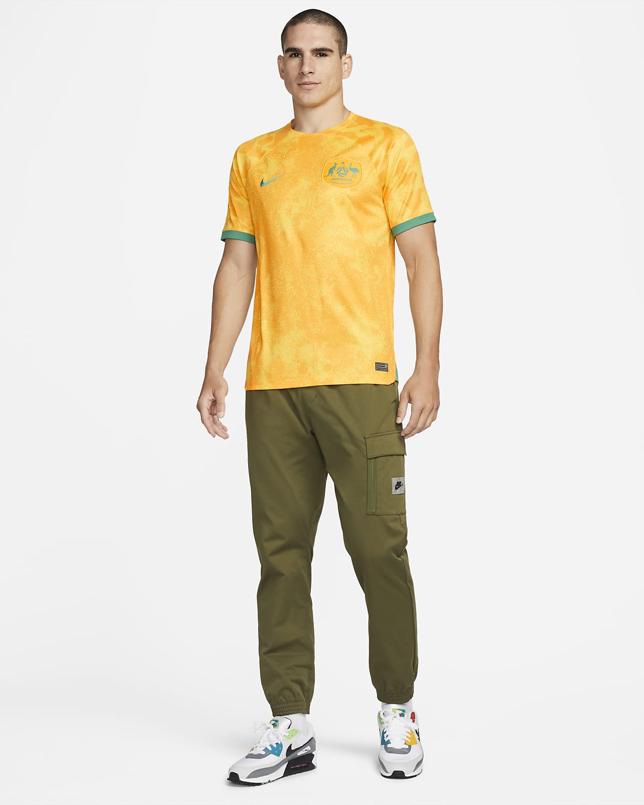 Australia 2022/23 Stadium Home Men's Nike Dri-FIT Shirt.