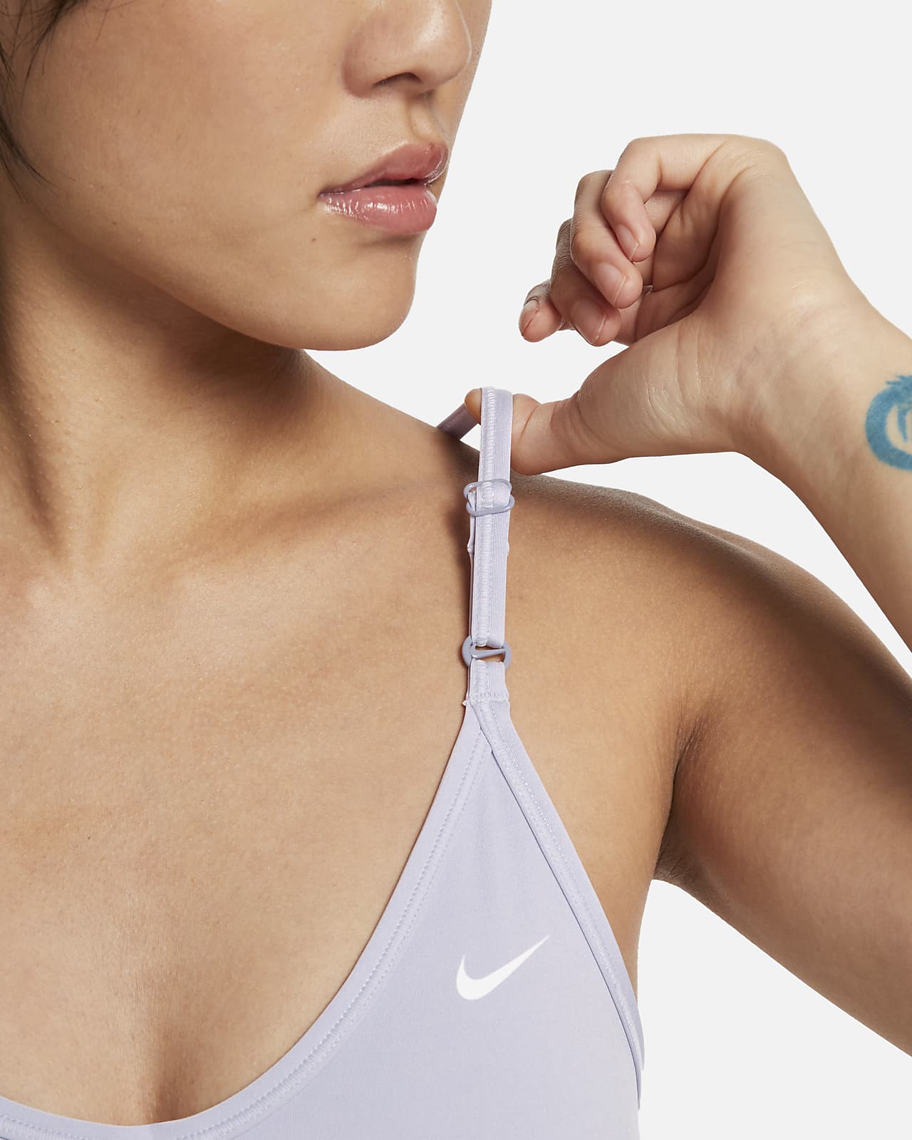 Nike Indy Women's Light-Support Padded V-Neck Sports Bra (Plus Size). Nike  DK