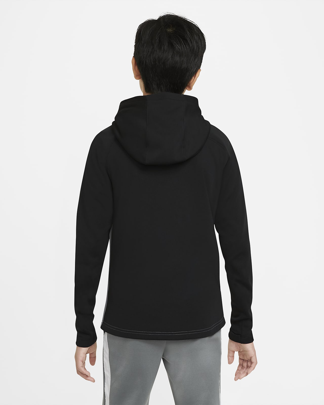 grey nike hoodie junior