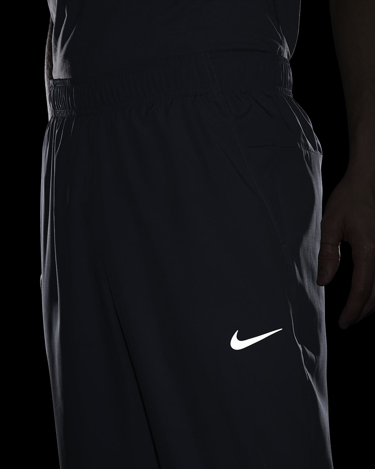 Nike Dri-FIT Totality Men's Tennis Pants - Black/White