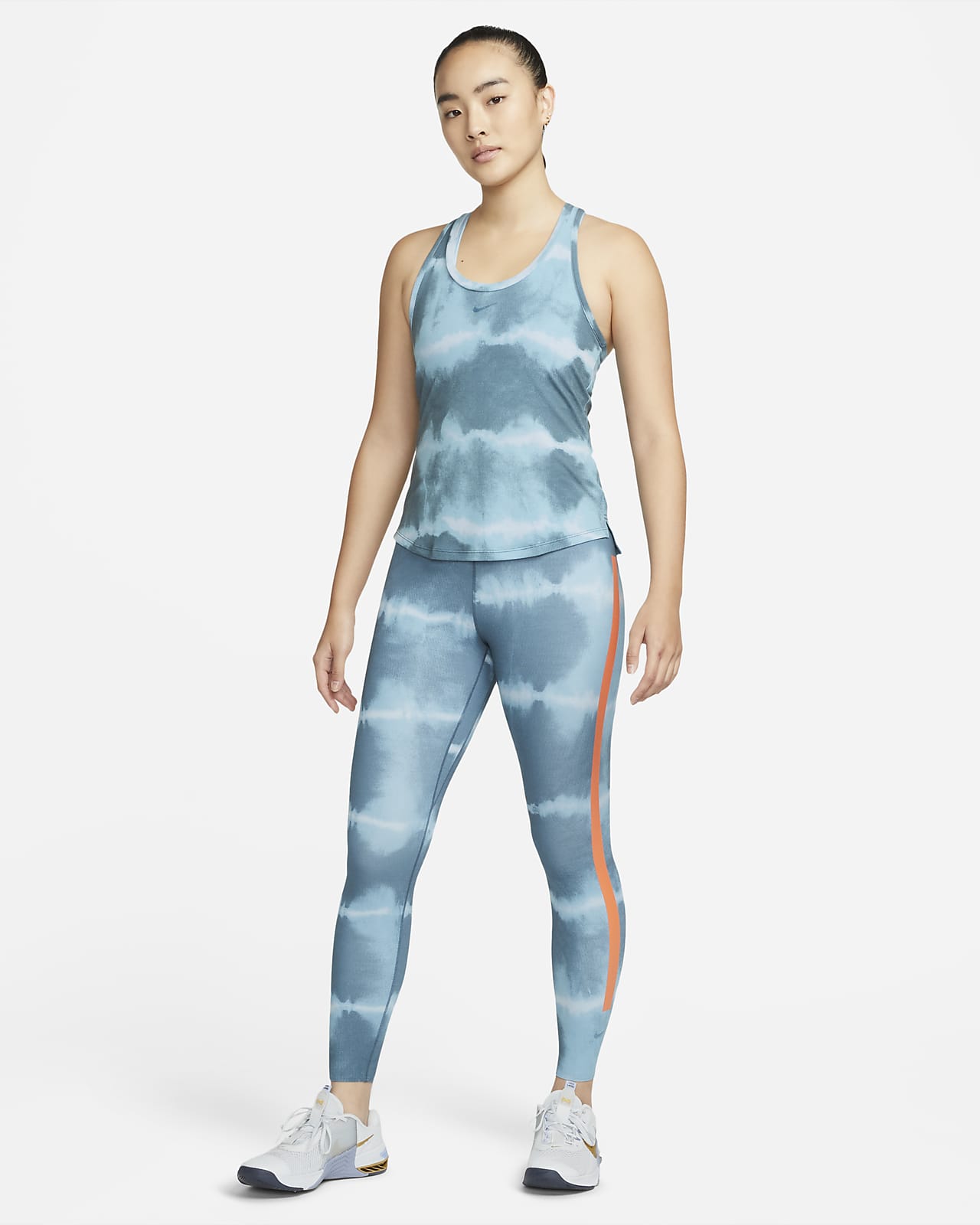 nike training one luxe tights blue