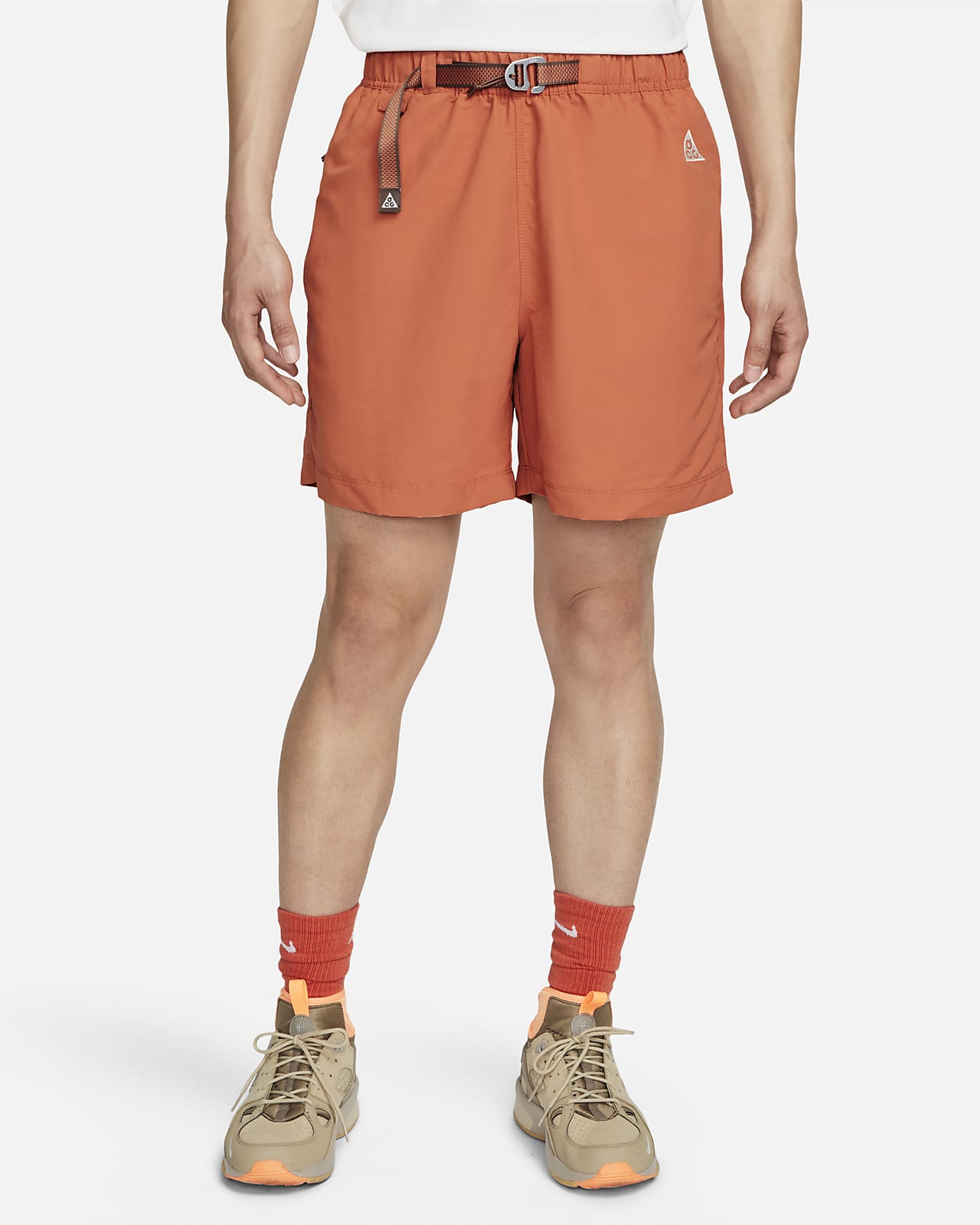 nike acg shorts red