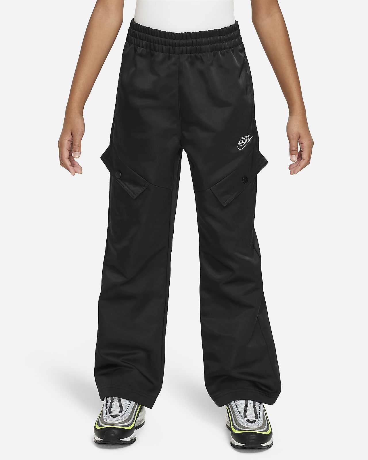 Shop Sportswear Club Older Kids' (Girls') French Terry Trousers | Nike KSA