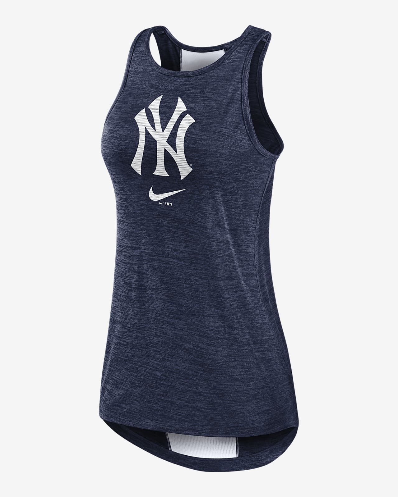 Camiseta de tirantes alto para mujer Nike Dri-FIT Right Mix (MLB New York Yankees).