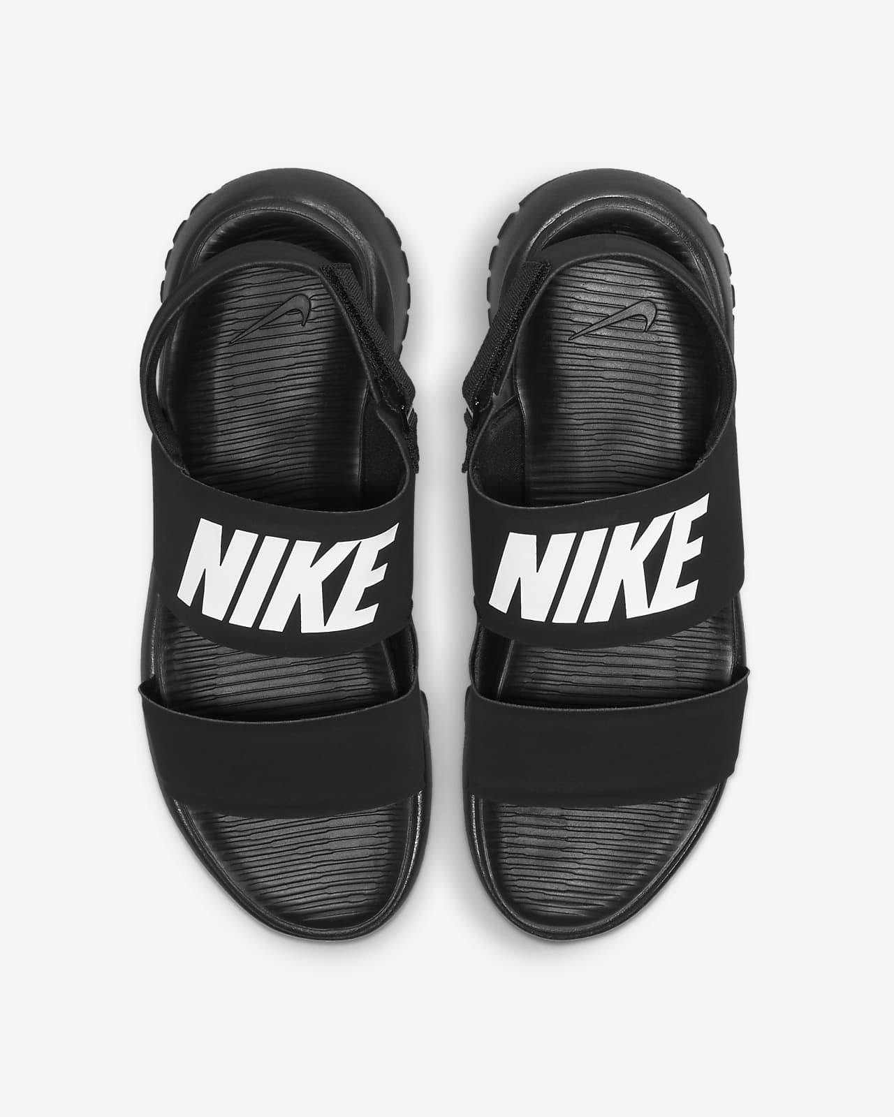 grey nike sandals tanjun