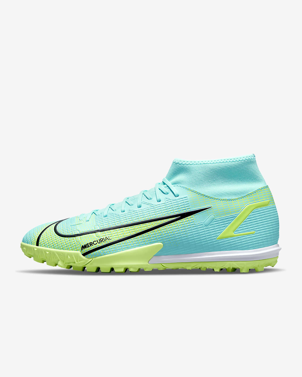 Calzado de fútbol para pasto sintético (turf) Nike Mercurial Superfly 8  Academy TF. Nike MX