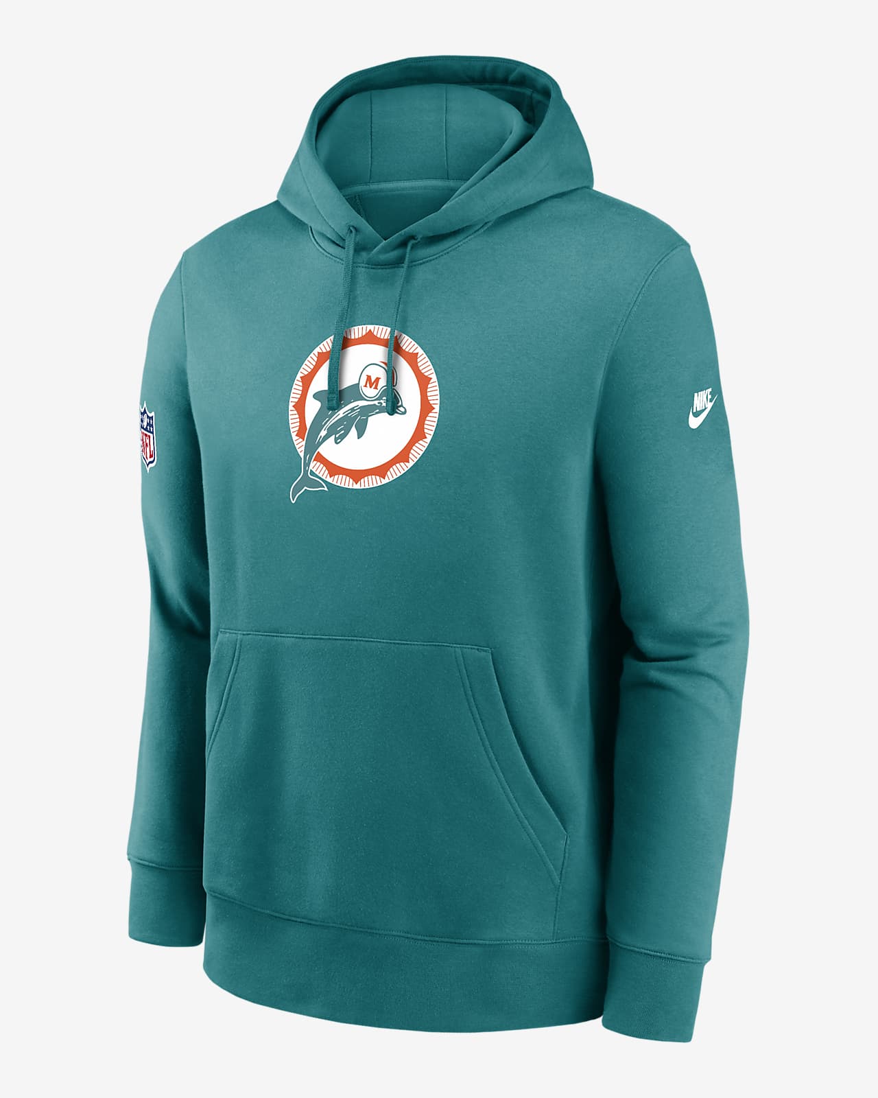 Nike Men's Club (NFL Miami Dolphins) Pullover Hoodie in Blue, Size: Small | 01AD03VV9P-FXB