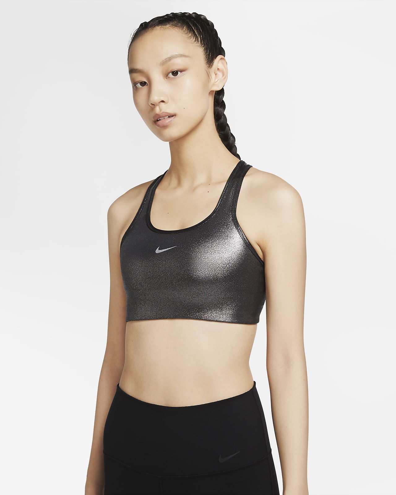 Medium-Support Shimmer Sports Bra. Nike JP