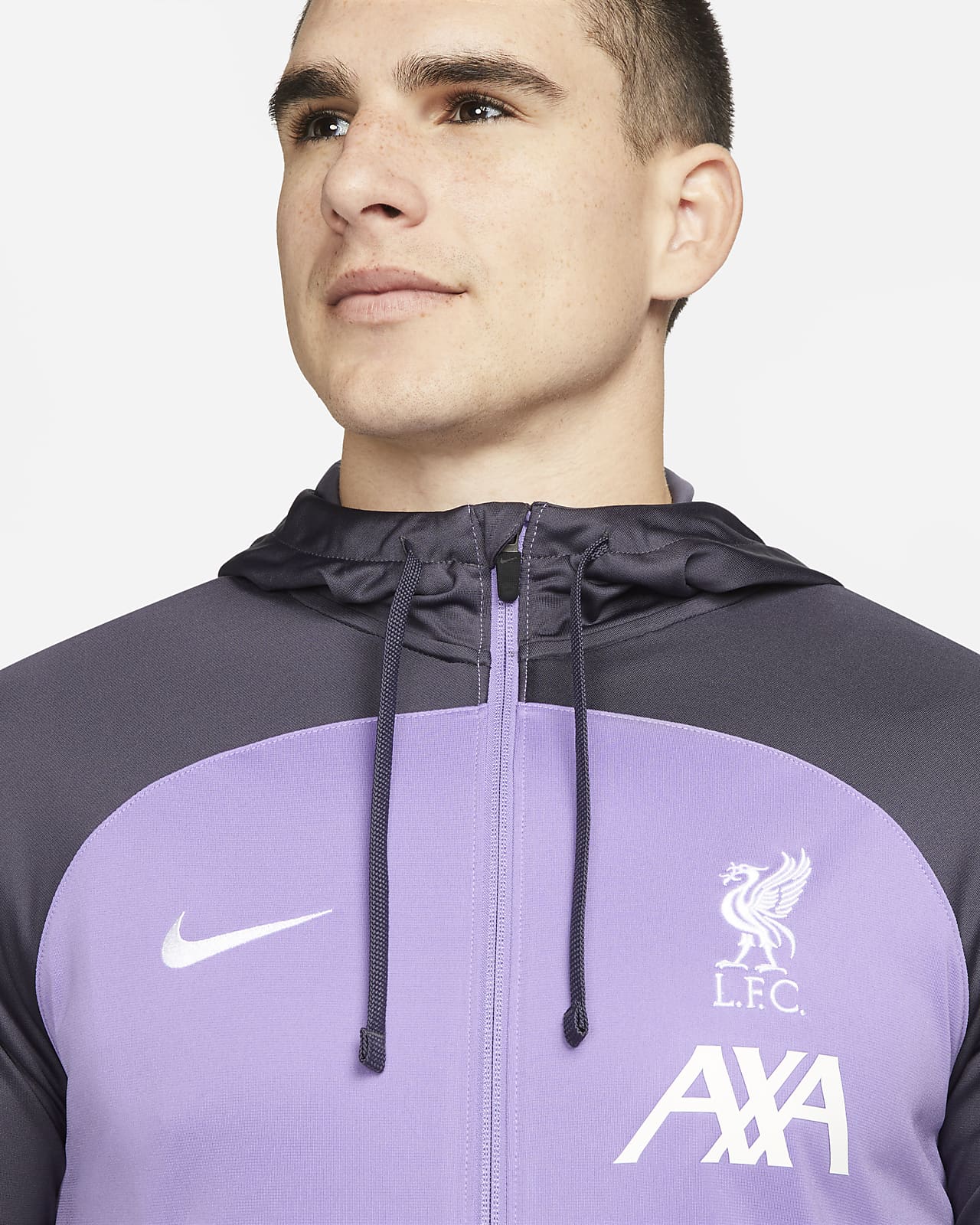 Liverpool FC Strike Third Men's Nike Dri-FIT Soccer Hooded Track Jacket