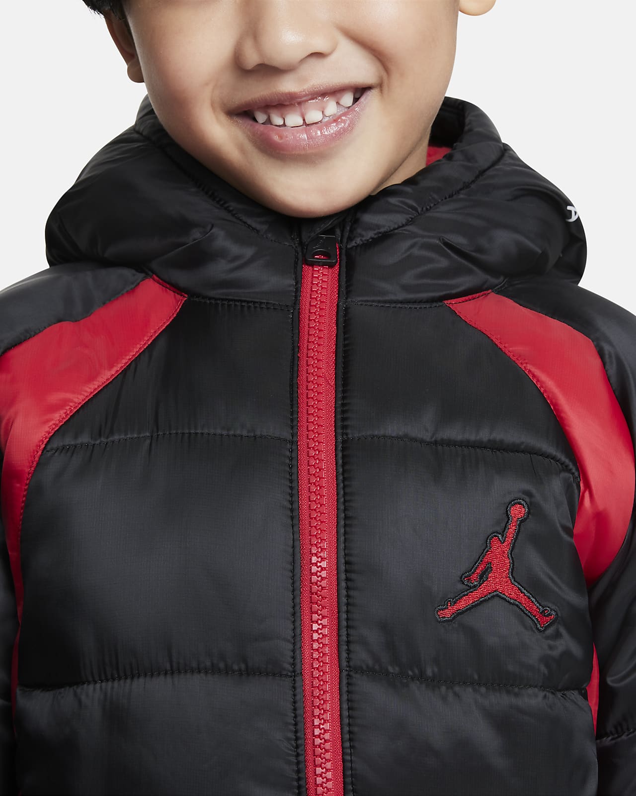 red jordan puffer jacket