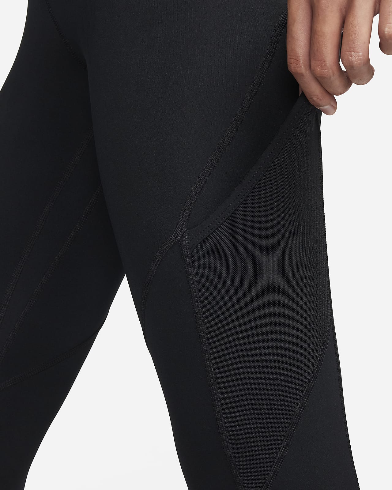 Nike Fast Women's Mid-Rise 7/8 Graphic Leggings with Pockets. Nike NO