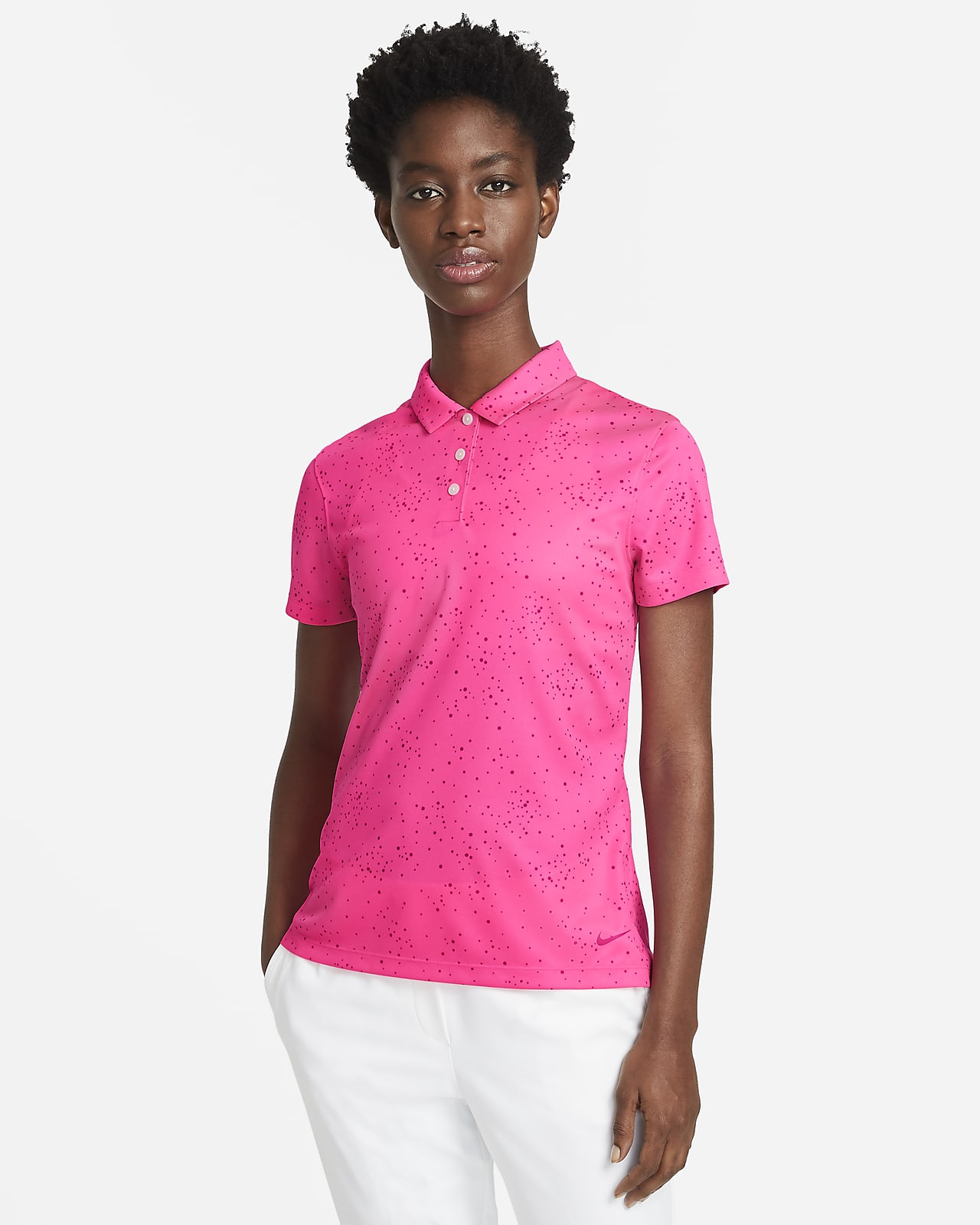 nike women's dry short sleeve golf polo