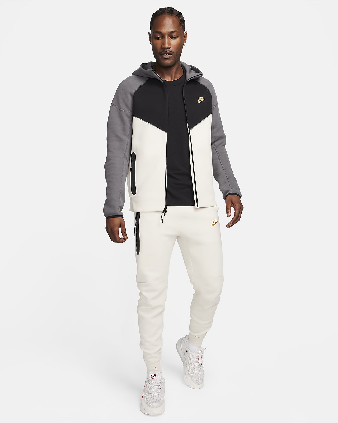 Nike Sportswear Windrunner Hooded Jacket Light Orewood Brown/Sail/Black  Men's - US