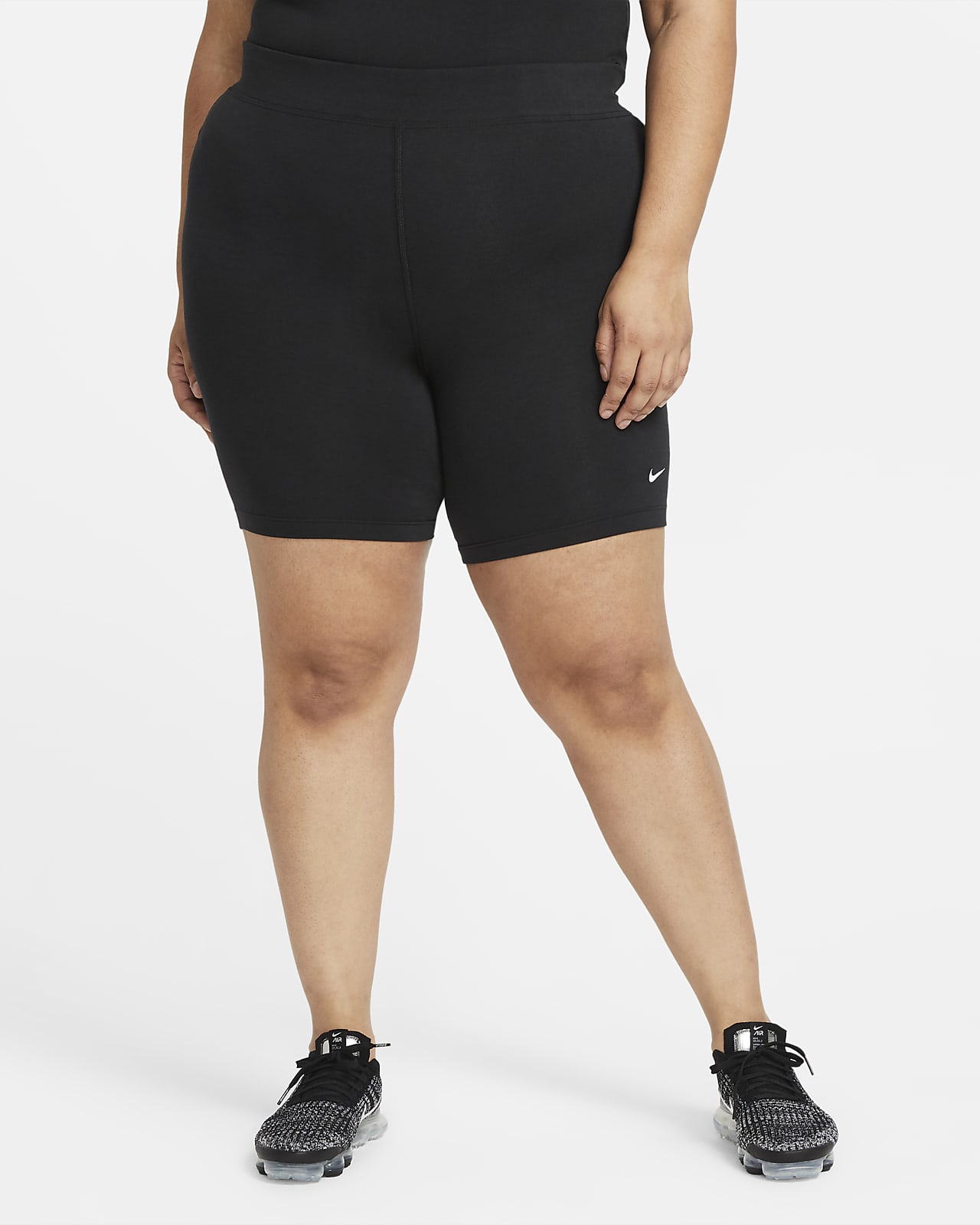 Nike Sportswear Essential Bikeshorts met halfhoge taille voor dames (Plus Size)
