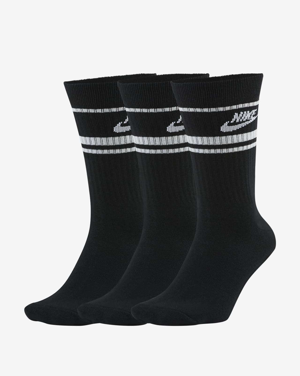 nike socks crew white