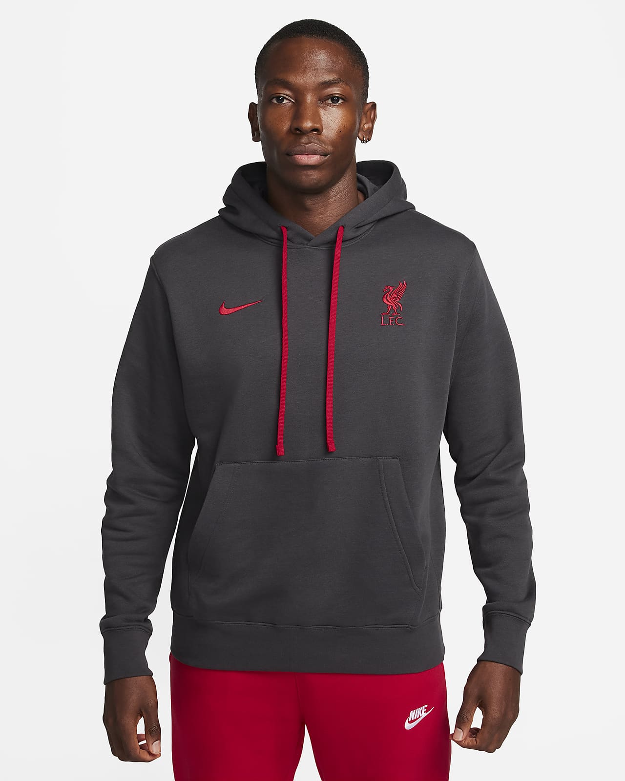Liverpool FC Club Fleece Men's Nike Soccer Graphic Pullover Hoodie 