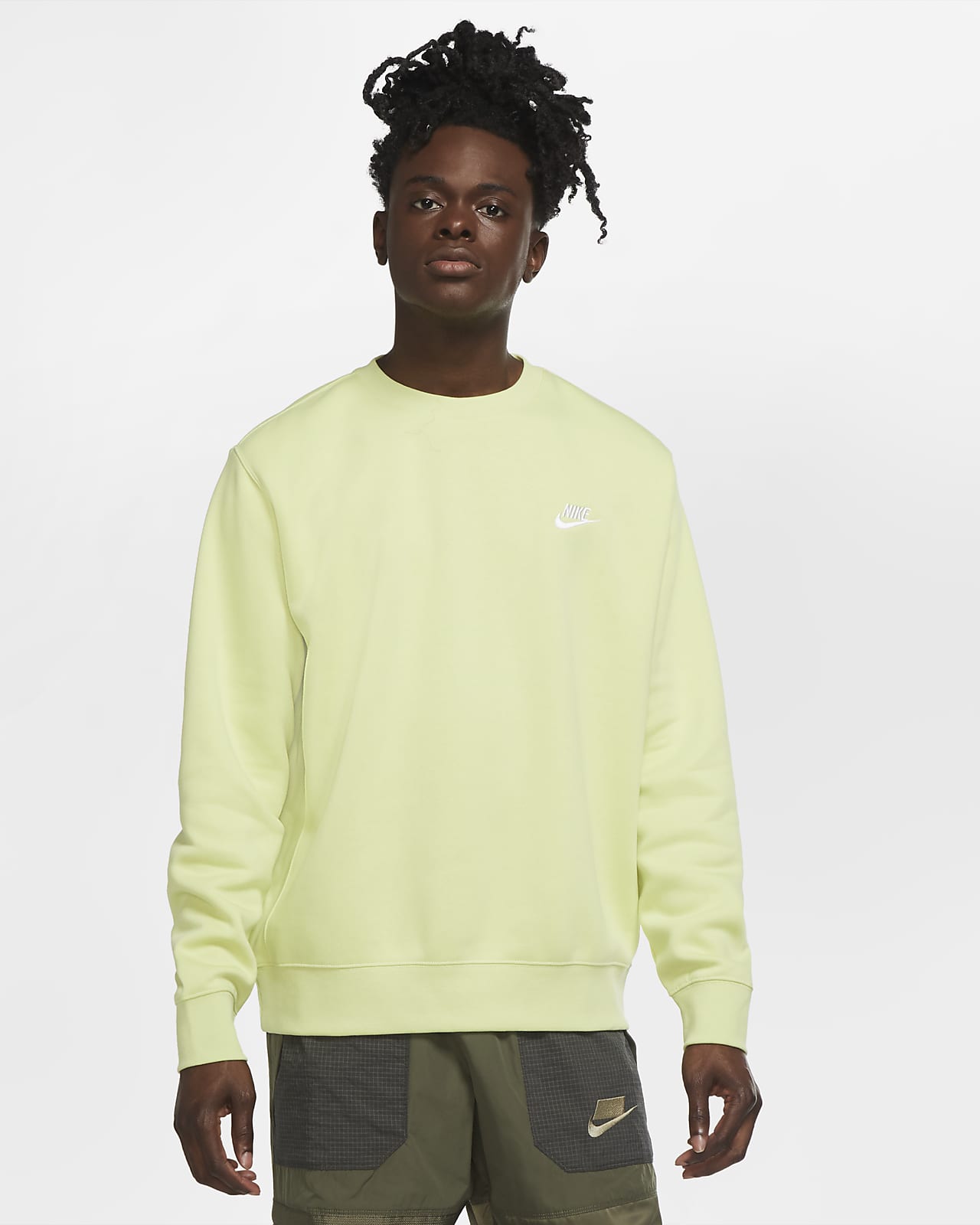 nike club fleece crew