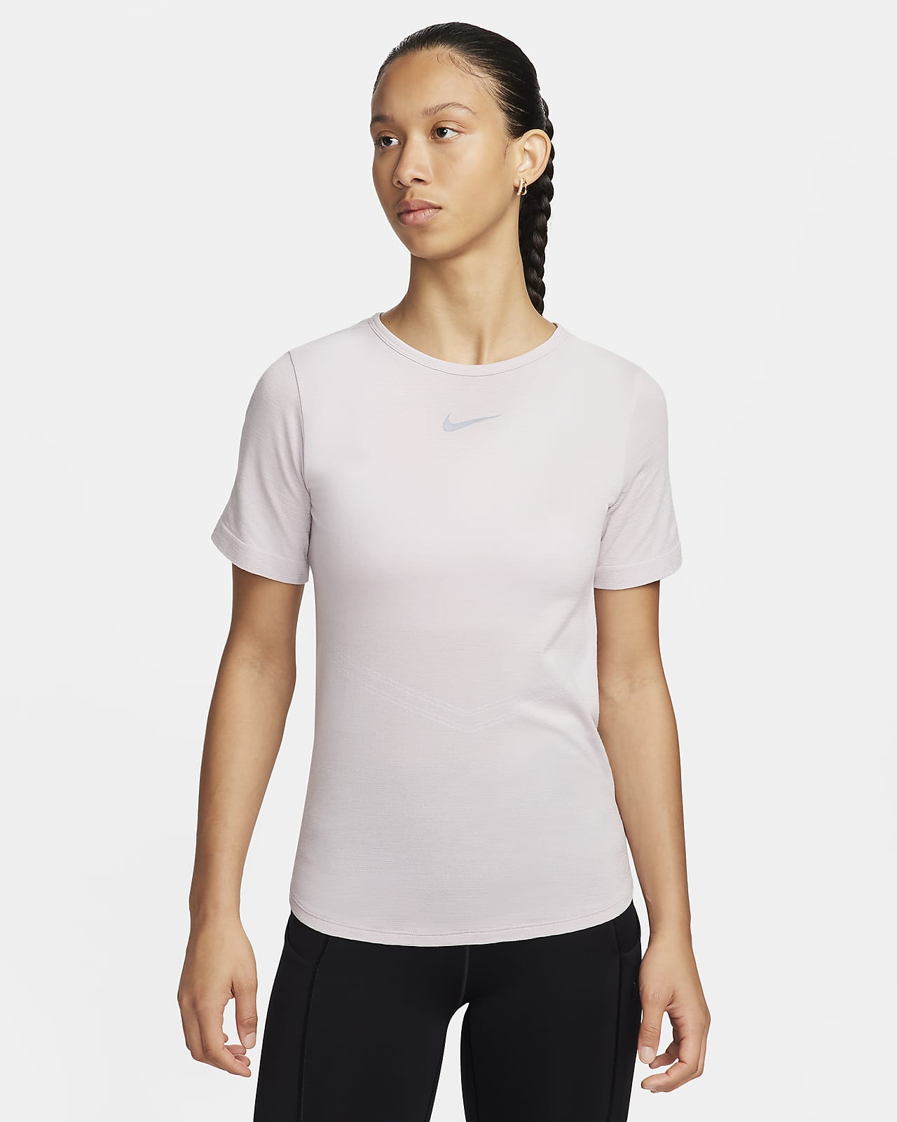 Haut de running à manches courtes Dri-FIT Nike Swift Wool pour femme